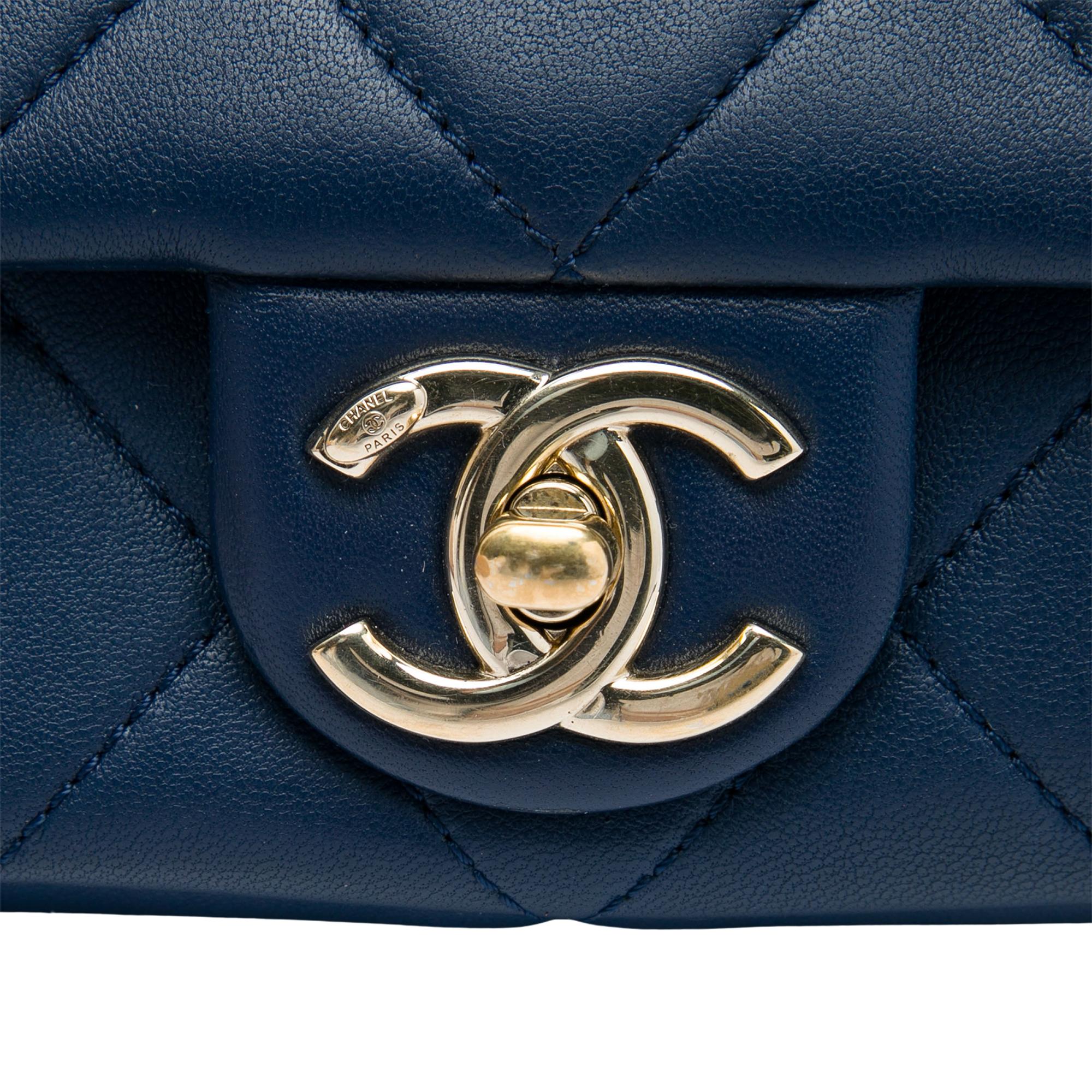 Chanel Small Lambskin Elegant Chain Single Flap
