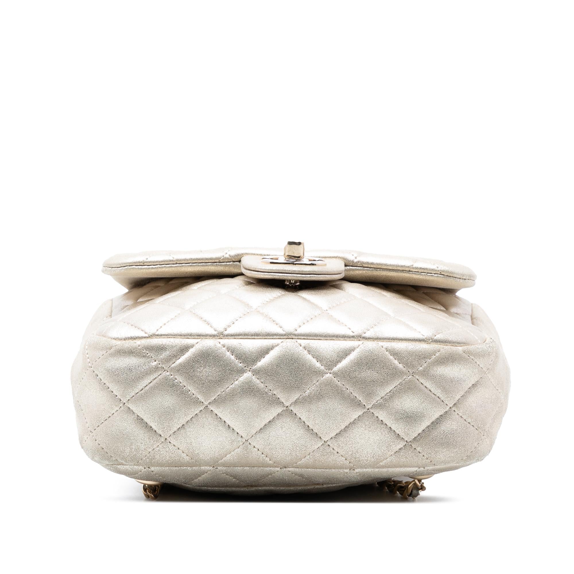 Chanel Small Metallic Lambskin In Seoul Backpack