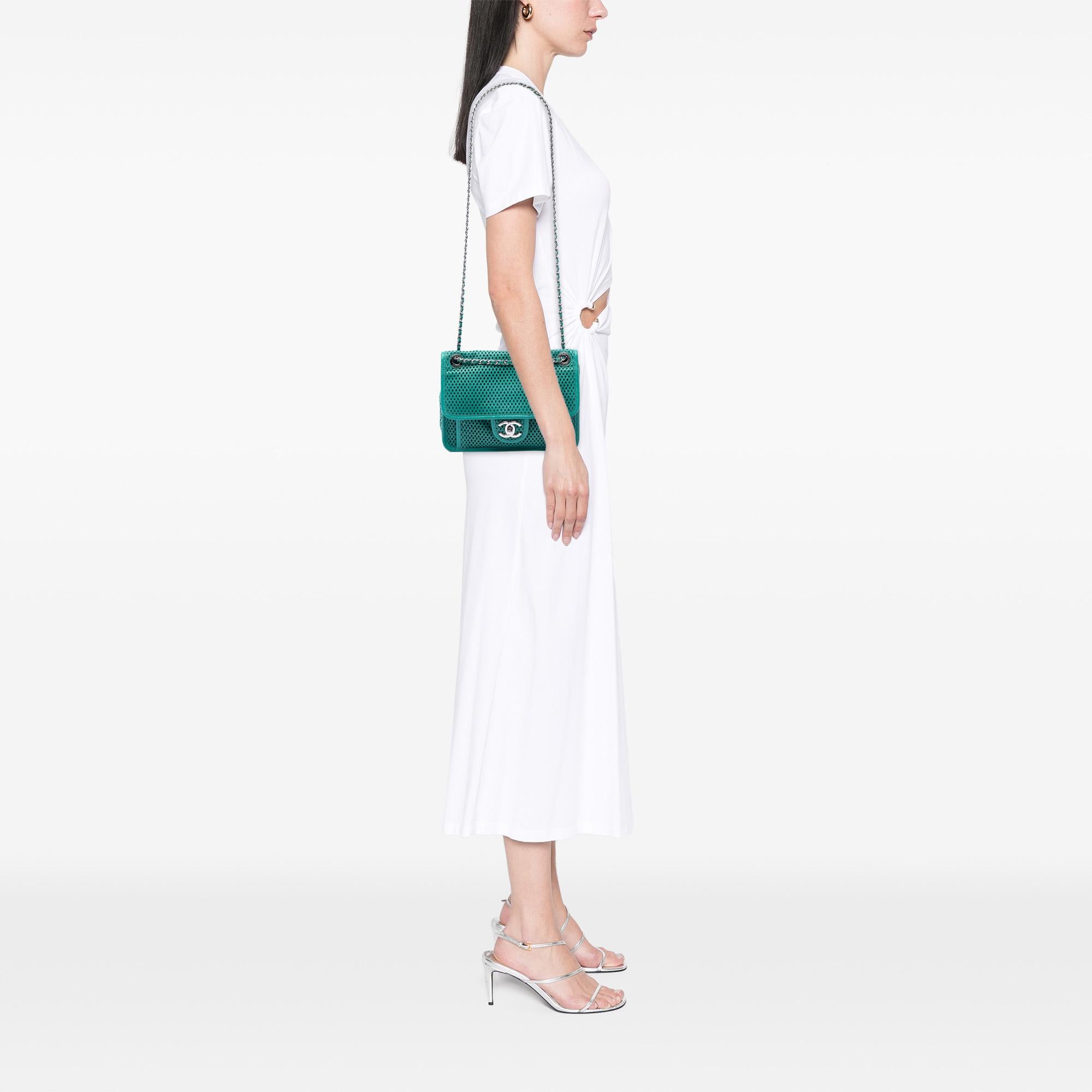 Chanel Small Perforated Calfskin Up In The Air Flap