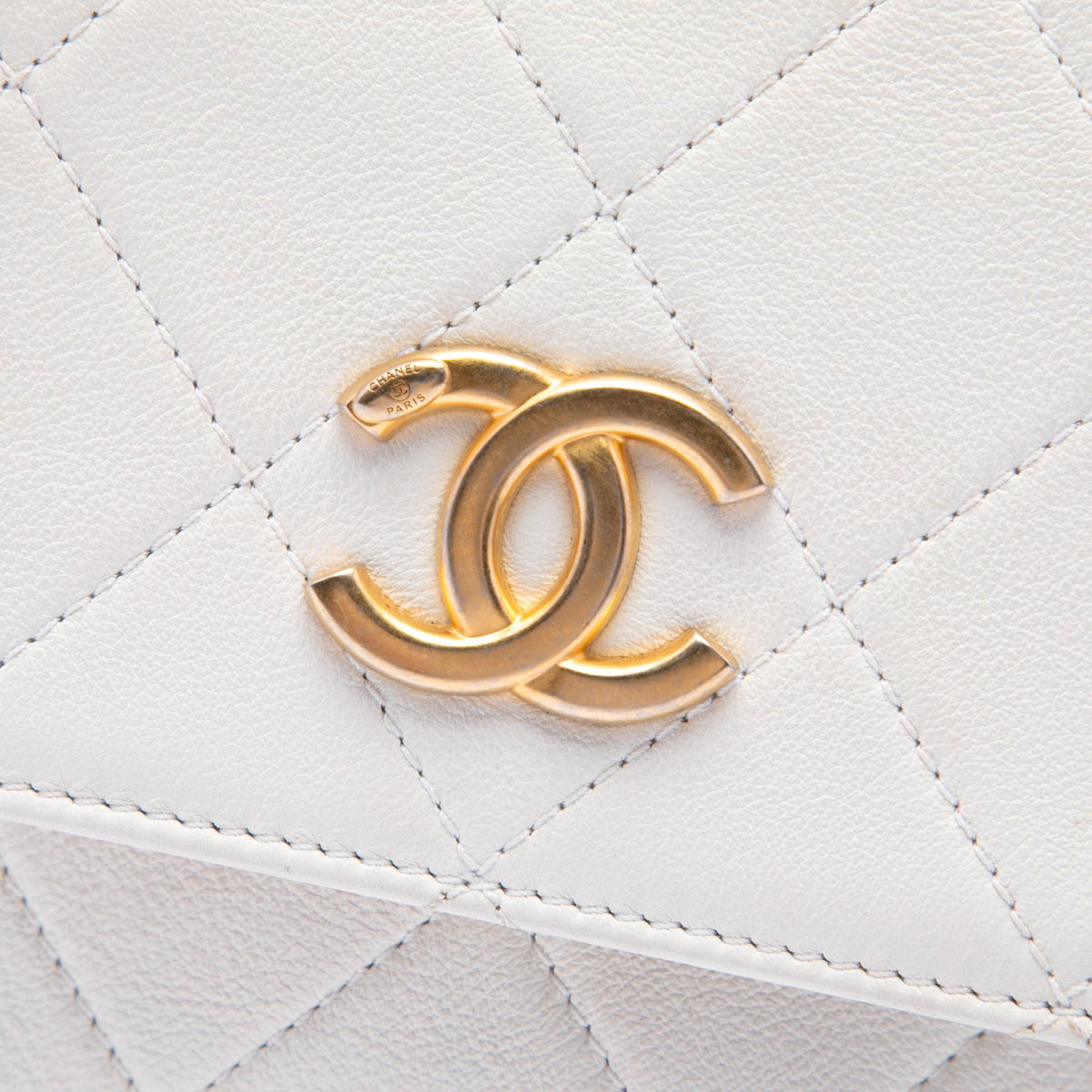 Chanel Small Quilted Calfskin About Pearls Hobo