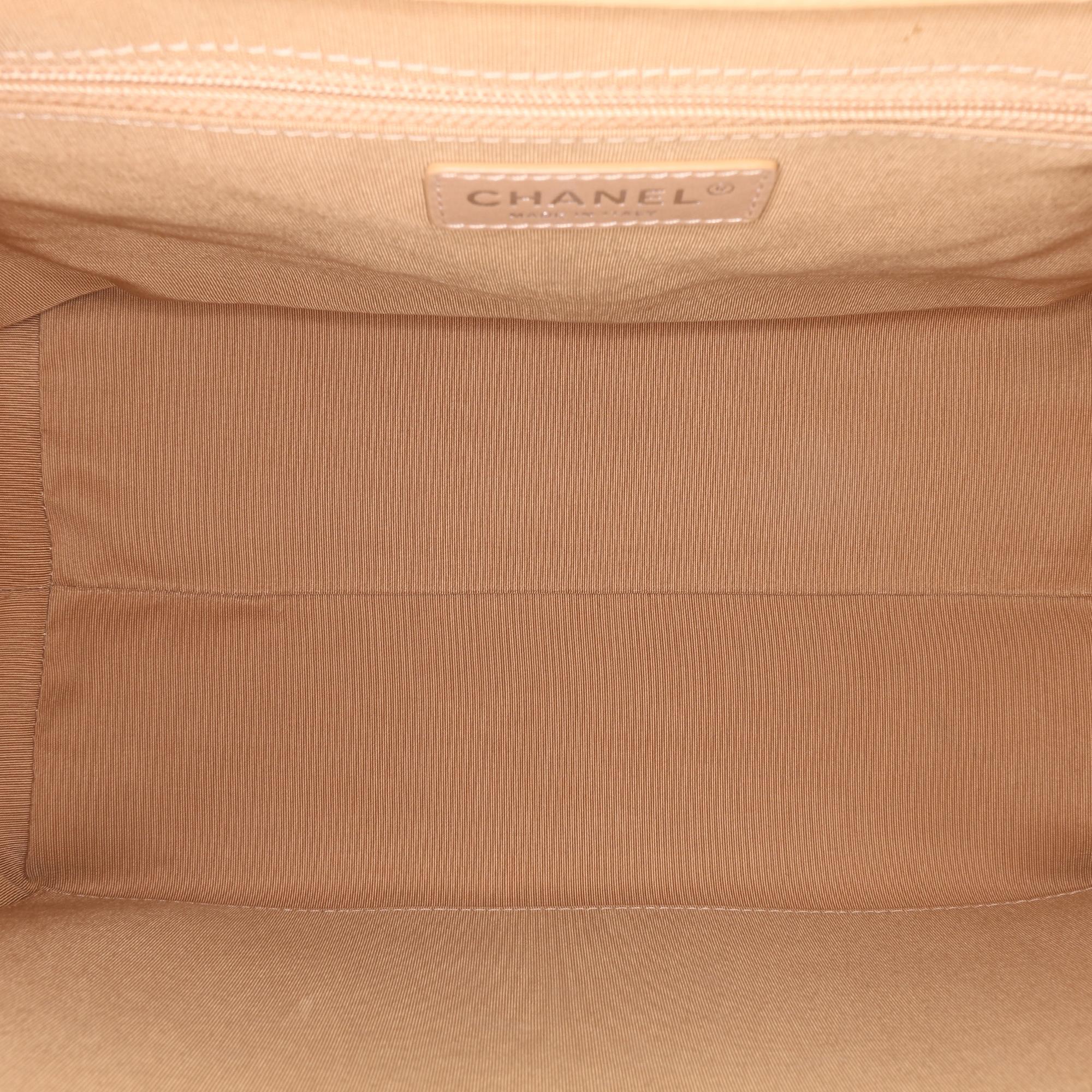 Chanel Small Quilted Calfskin Easy Shopping Tote