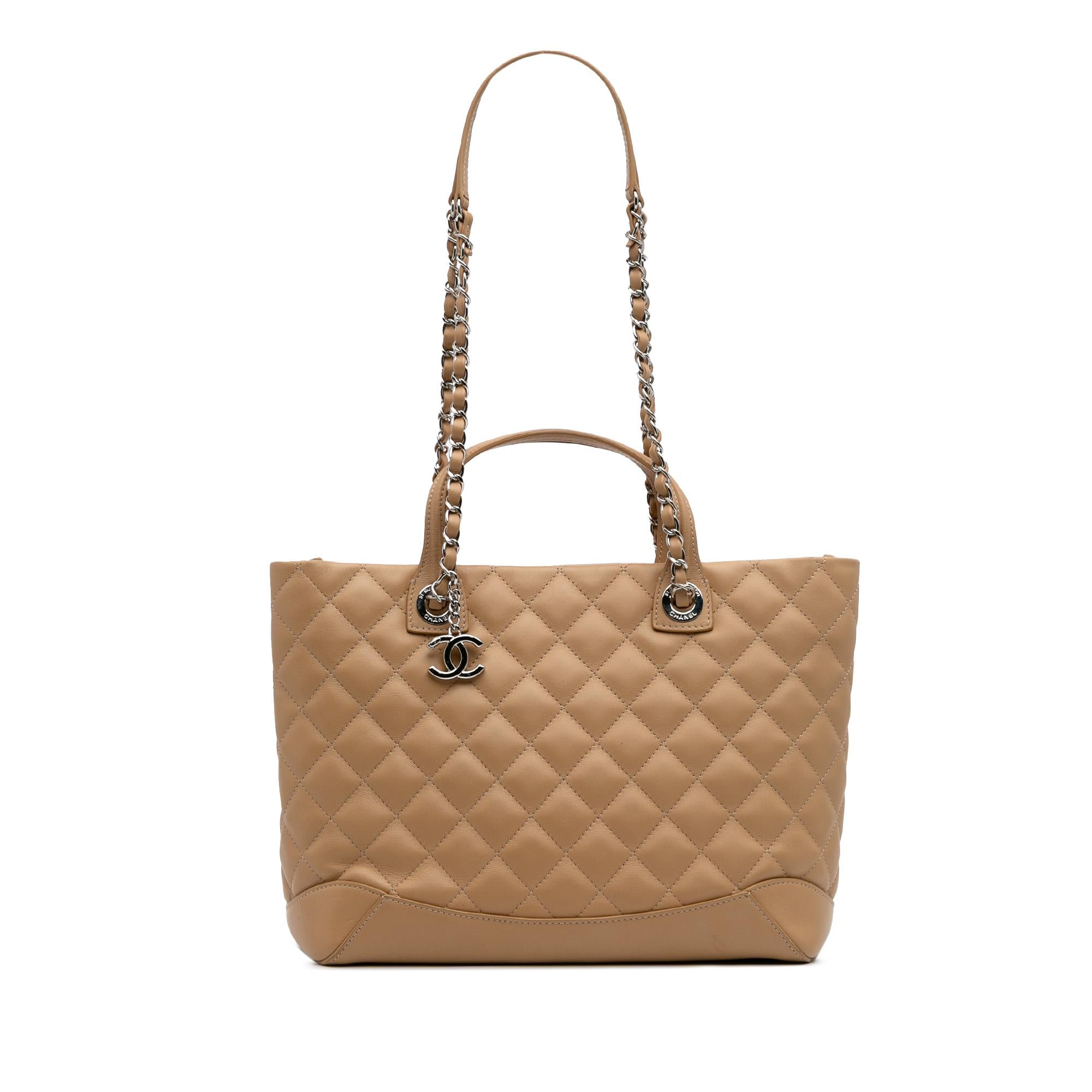 Chanel Small Quilted Calfskin Easy Shopping Tote