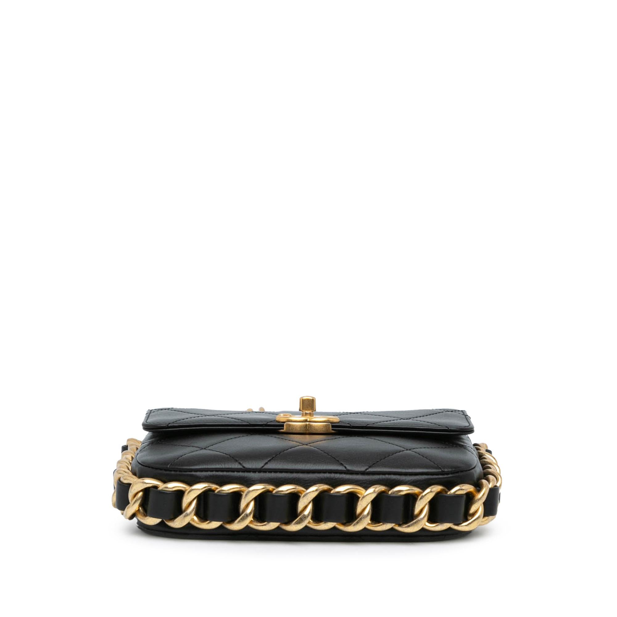 Chanel Small Quilted Calfskin Framing Chain Flap