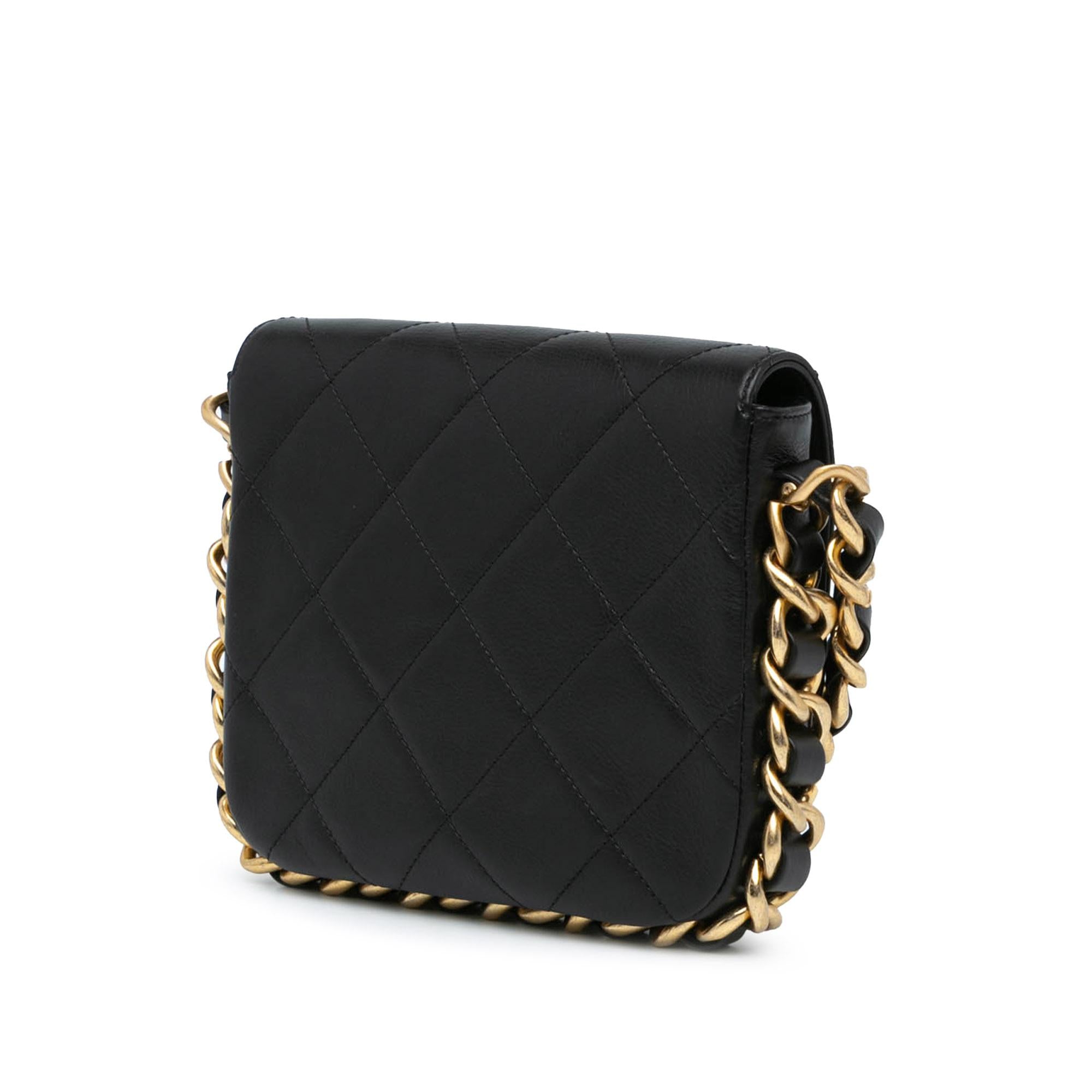 Chanel Small Quilted Calfskin Framing Chain Flap