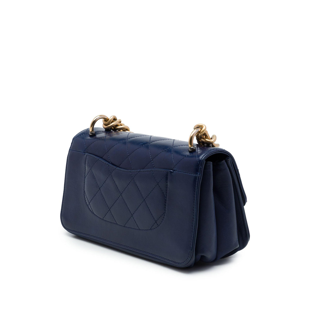 Chanel Small Quilted Calfskin Straight Lined Flap