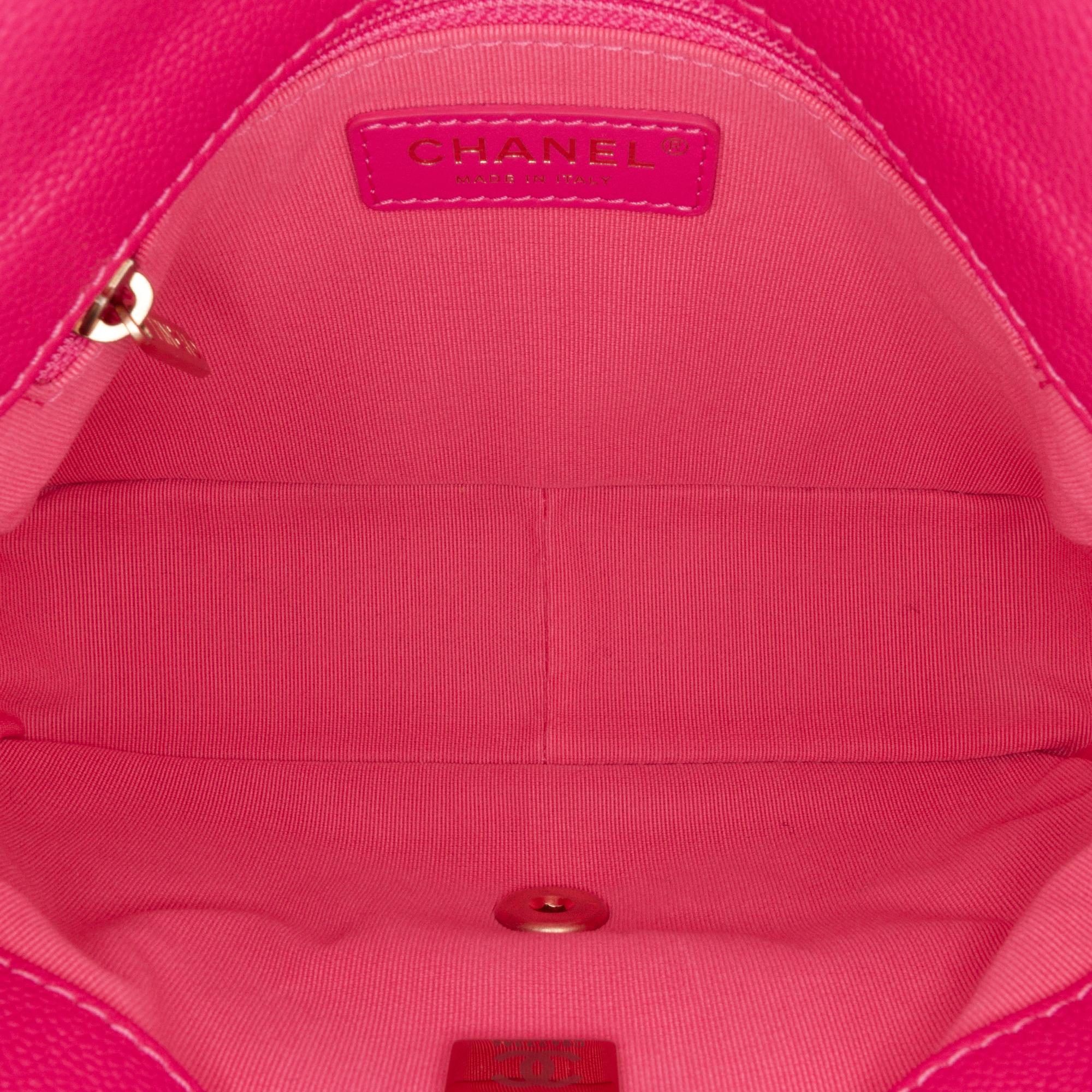 Chanel Small Quilted Caviar Chain Melody Flap