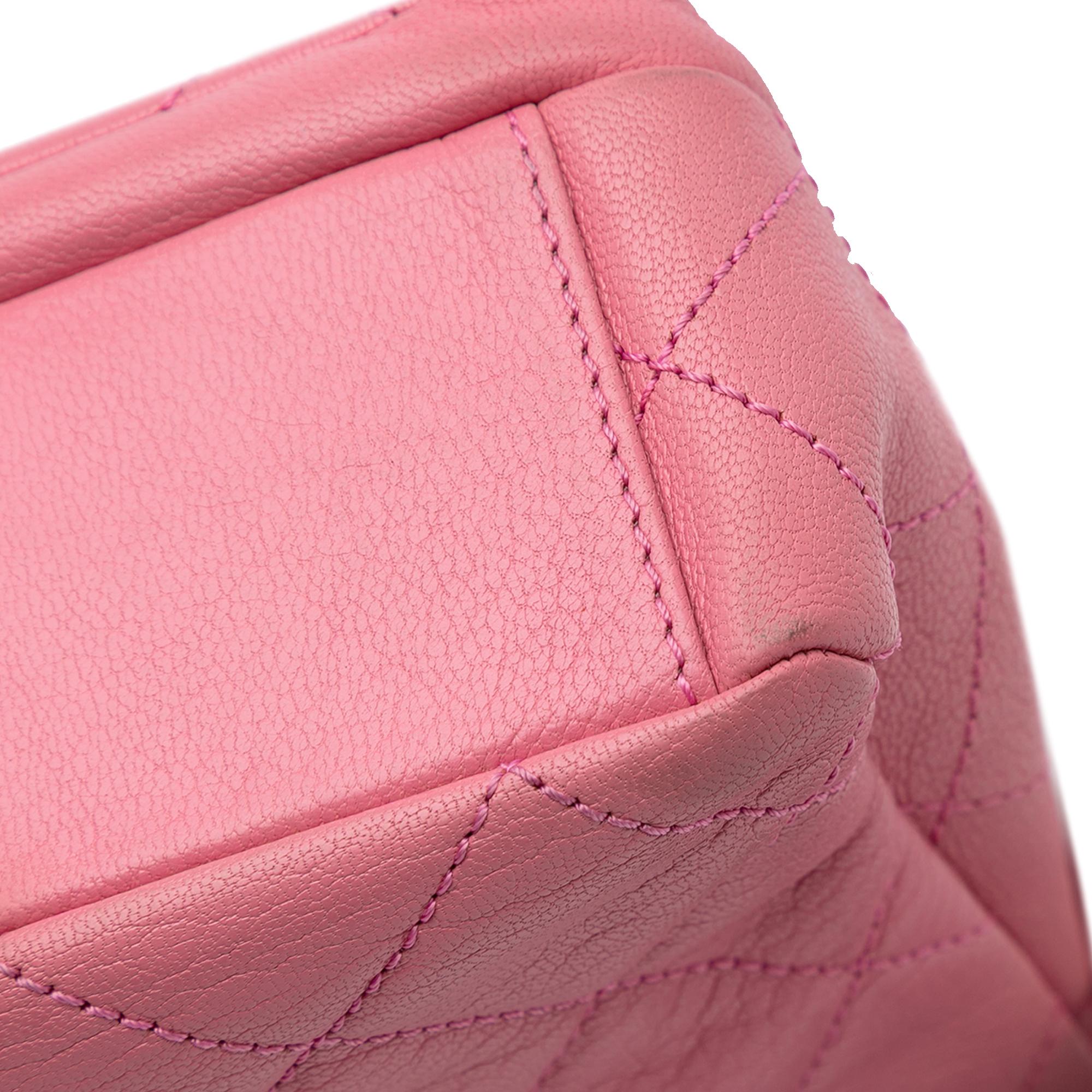 Chanel Small Quilted Goatskin Double Carry Waist Chain Flap