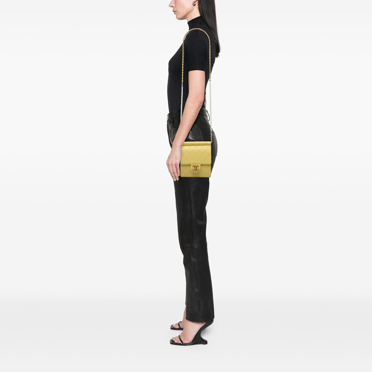 Chanel Small Quilted Lambskin Chic Pearls Flap