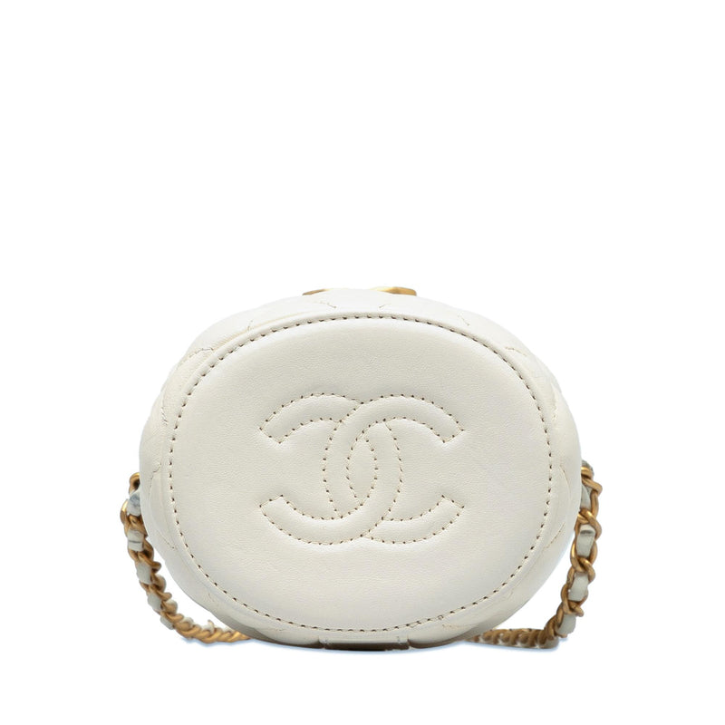 Chanel Small Quilted Lambskin Crown Box Bag (SHG-GuyXwC)
