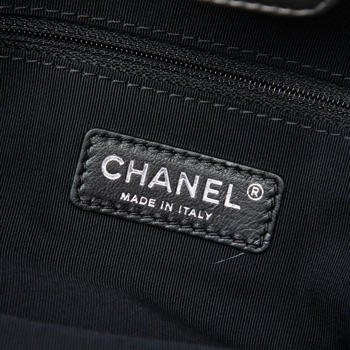 Chanel Small Quilted Metallic Aged Calfskin Chain Me Tote