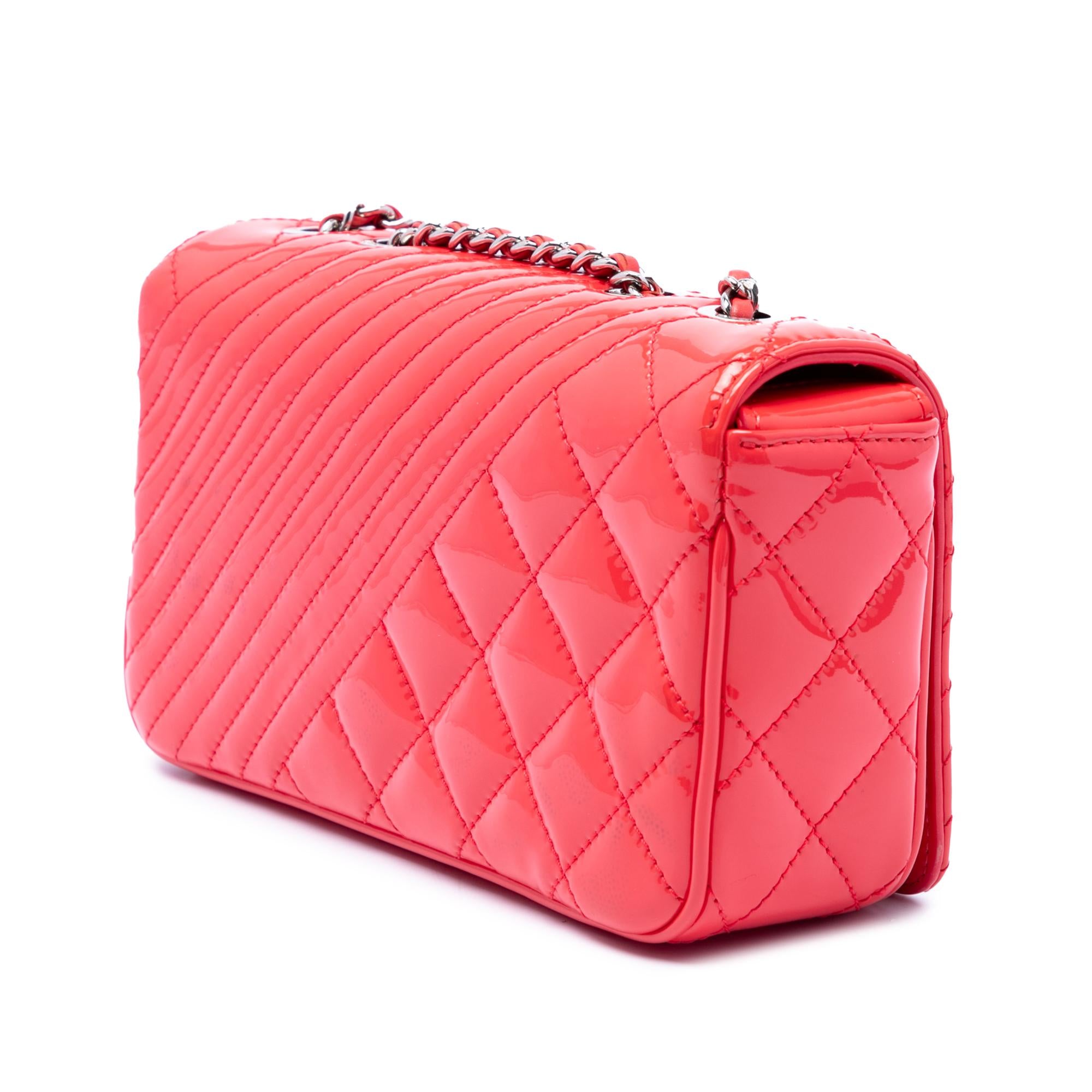 Chanel Small Quilted Patent Coco Boy Flap