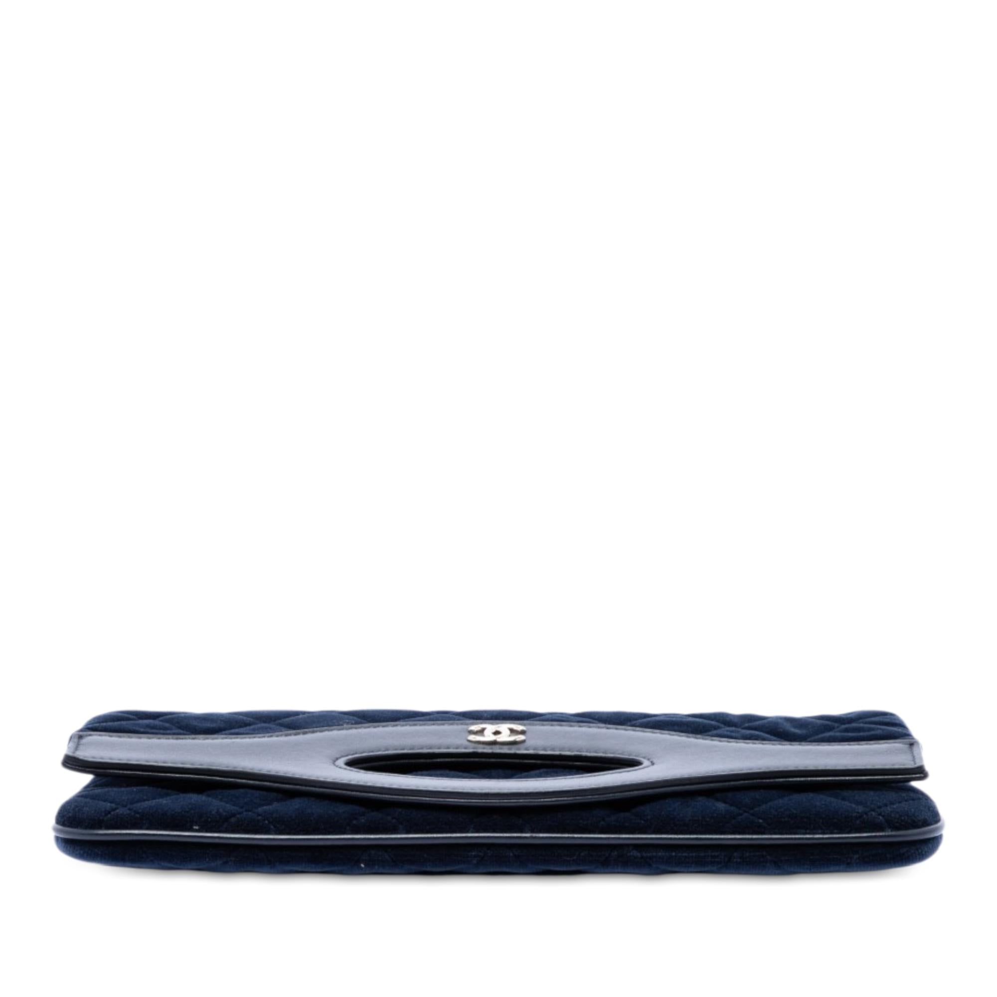 Chanel Small Quilted Velvet 31 Clutch
