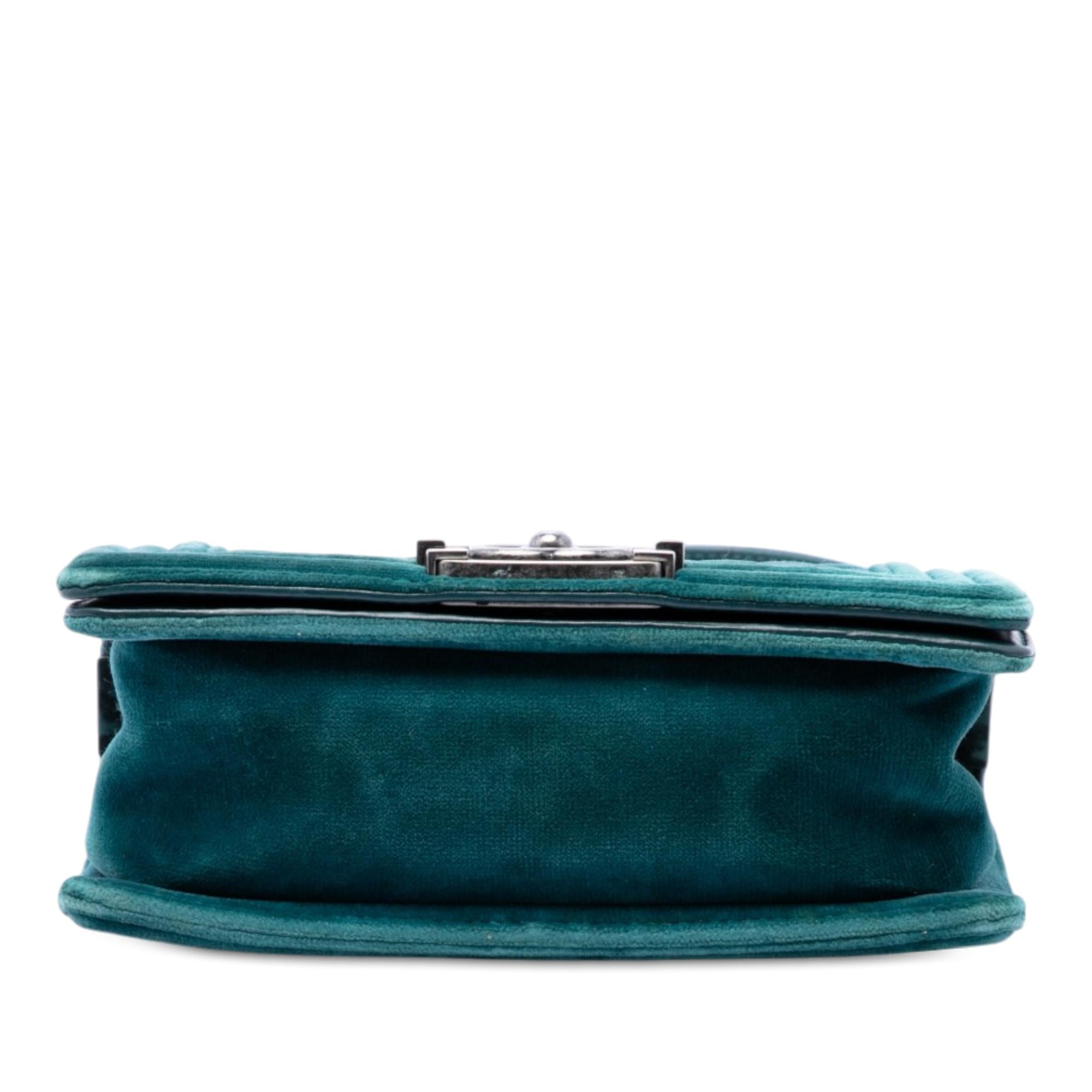 Chanel Small Quilted Velvet Boy Flap