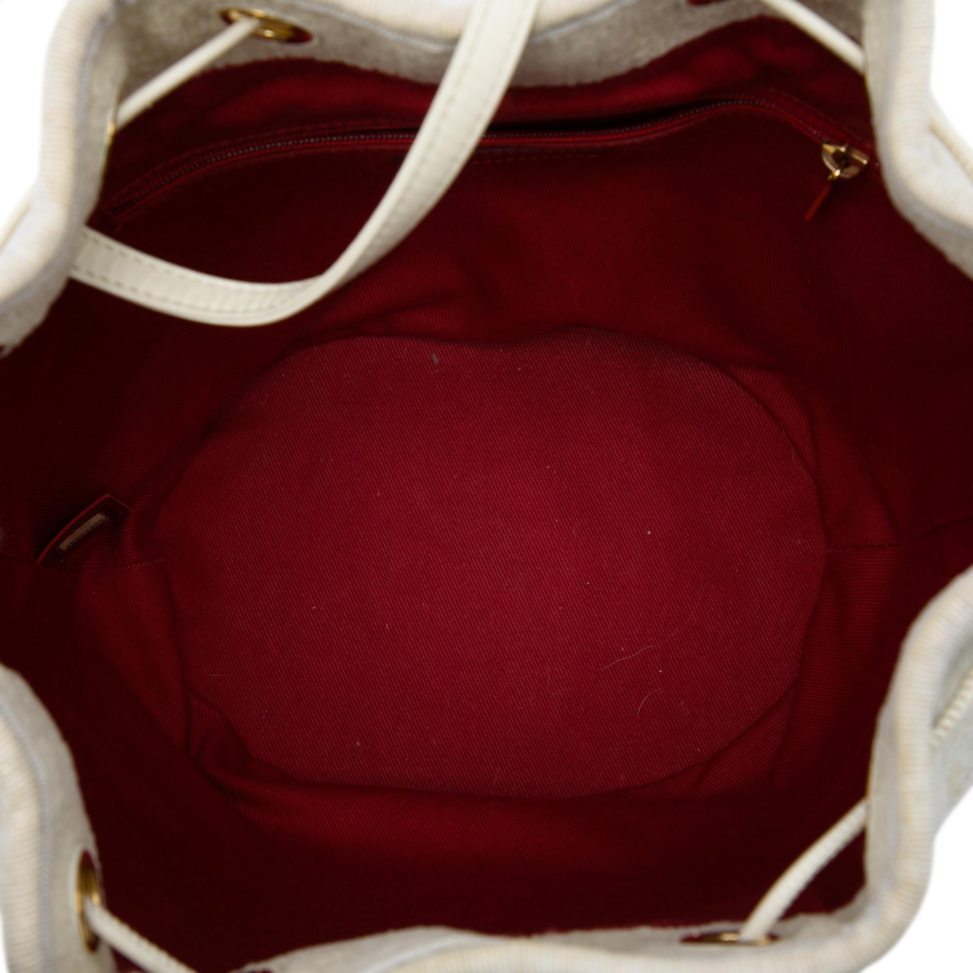 Chanel Small Tweed Deauville Drawstring Bucket Bag