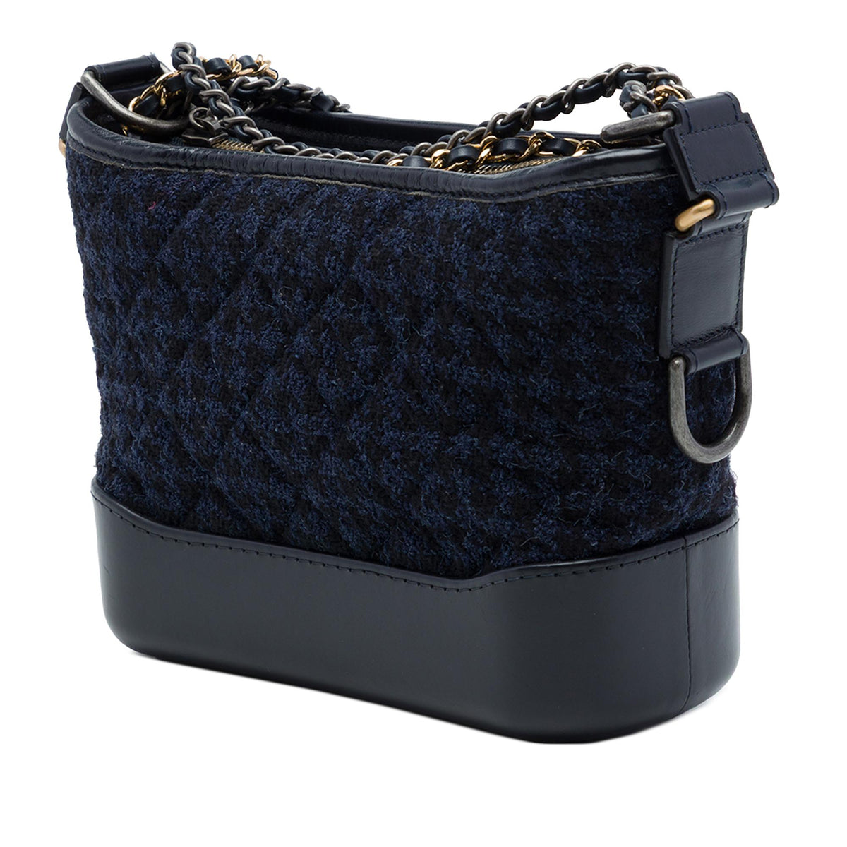Chanel Small Tweed and Lambskin Embroidered Gabrielle Crossbody