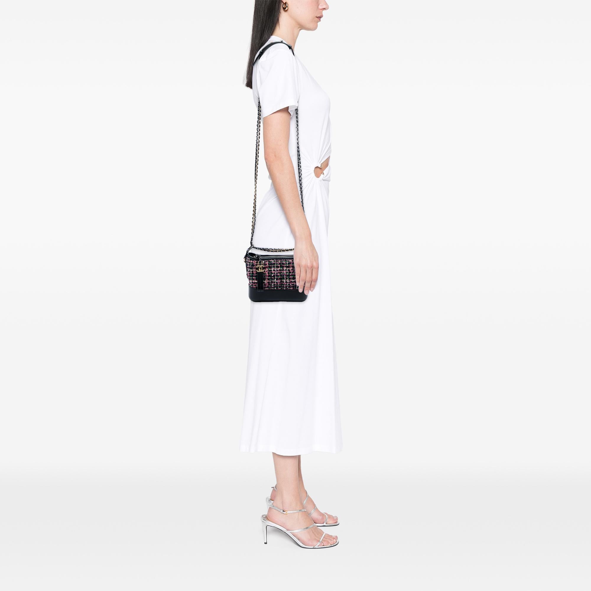 Chanel Small Tweed and Lambskin Gabrielle Crossbody