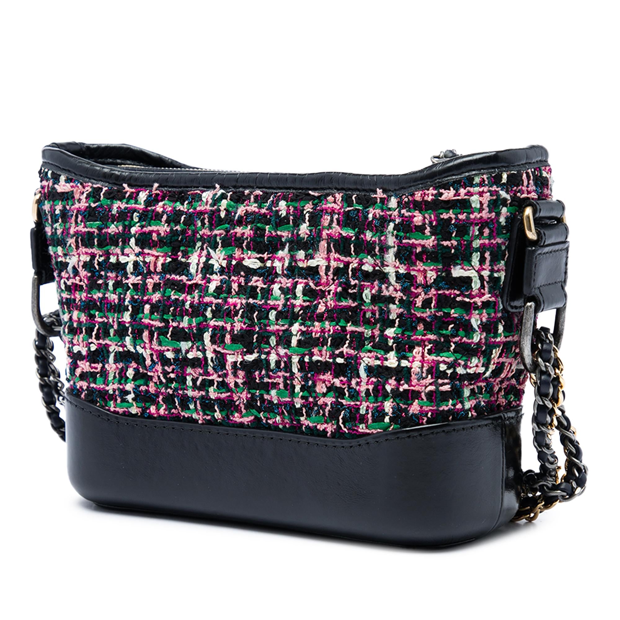 Chanel Small Tweed and Lambskin Gabrielle Crossbody