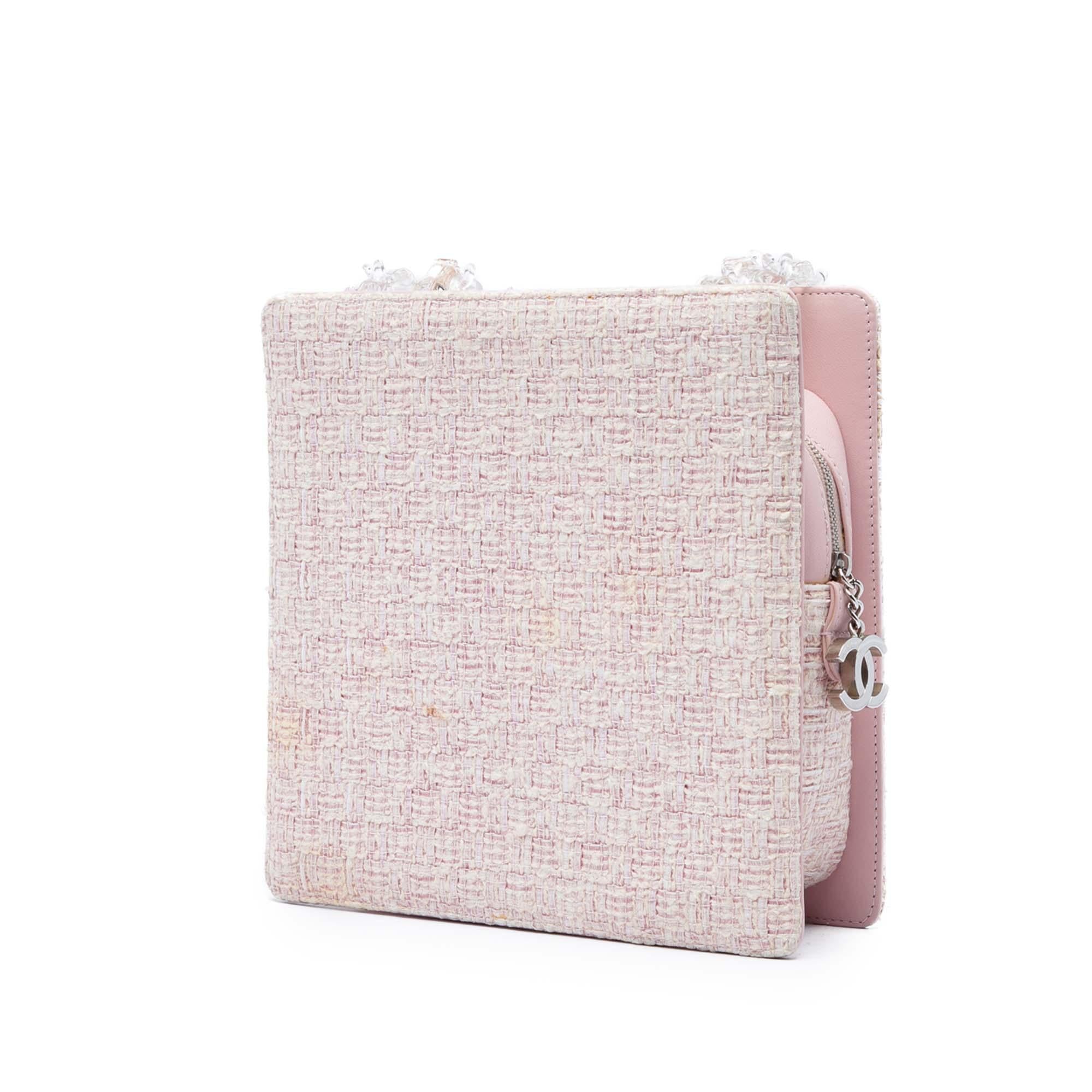 Chanel Square Tweed PVC Chain Fantasy Shoulder Bag