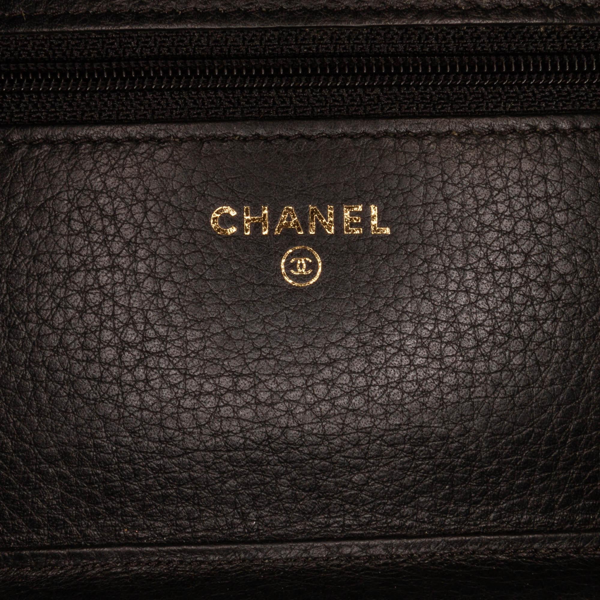 Chanel Studded Leather Wallet on Chain