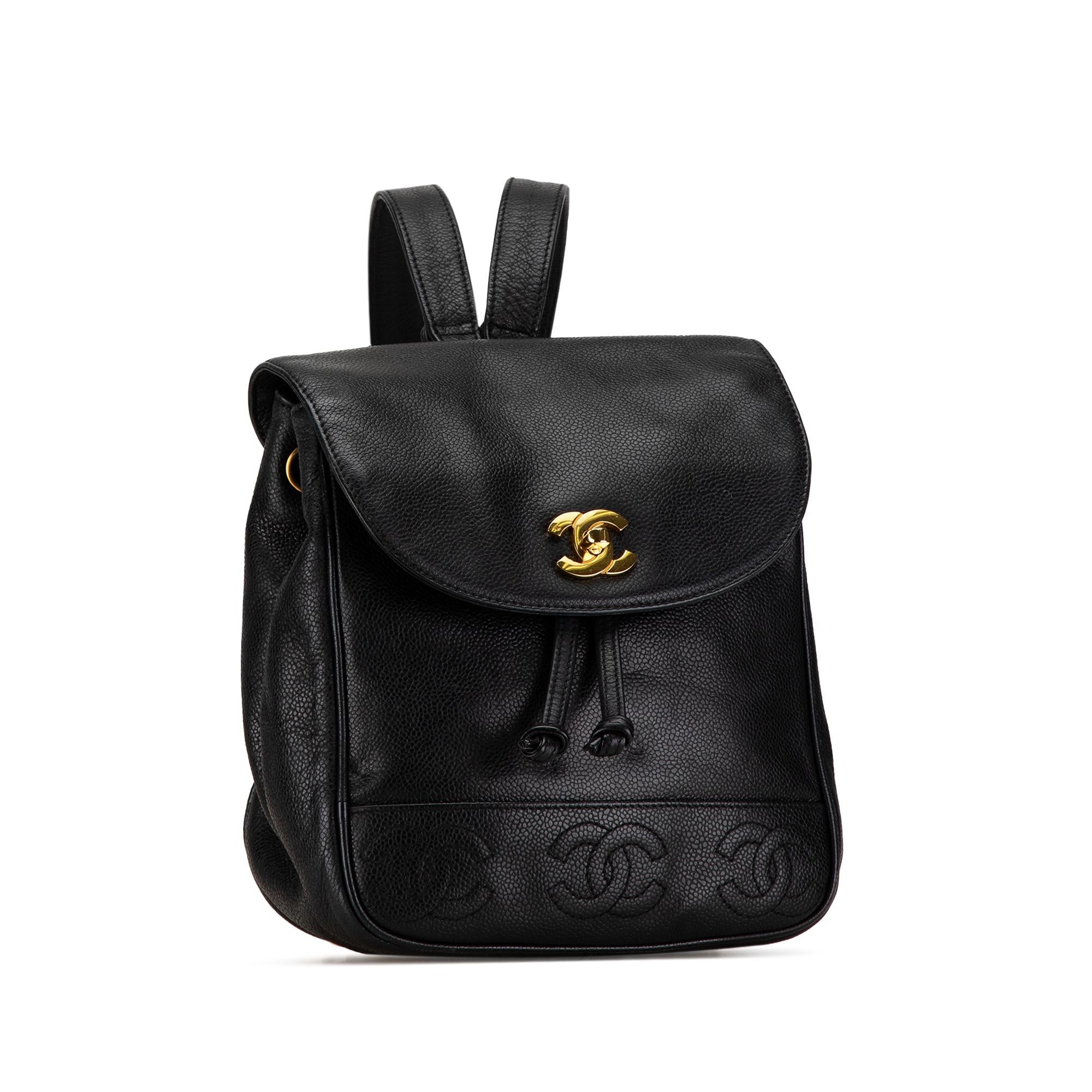 Chanel Triple CC Caviar Backpack (SHG-tGYTGh)