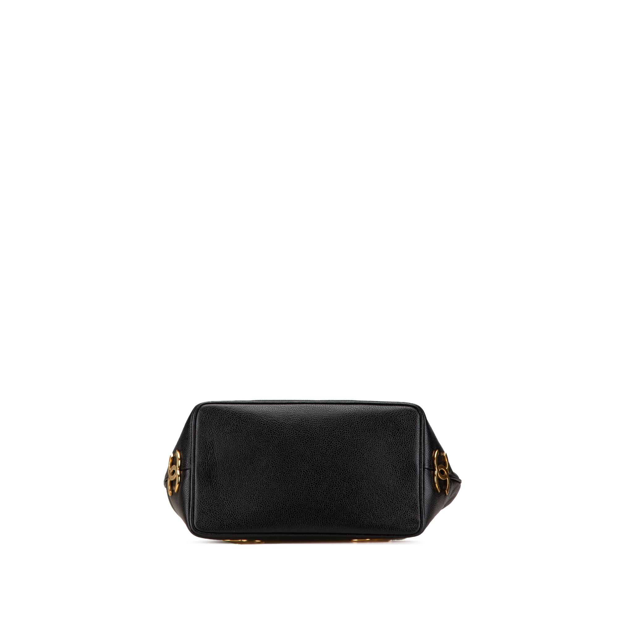 Chanel Triple CC Caviar Bucket