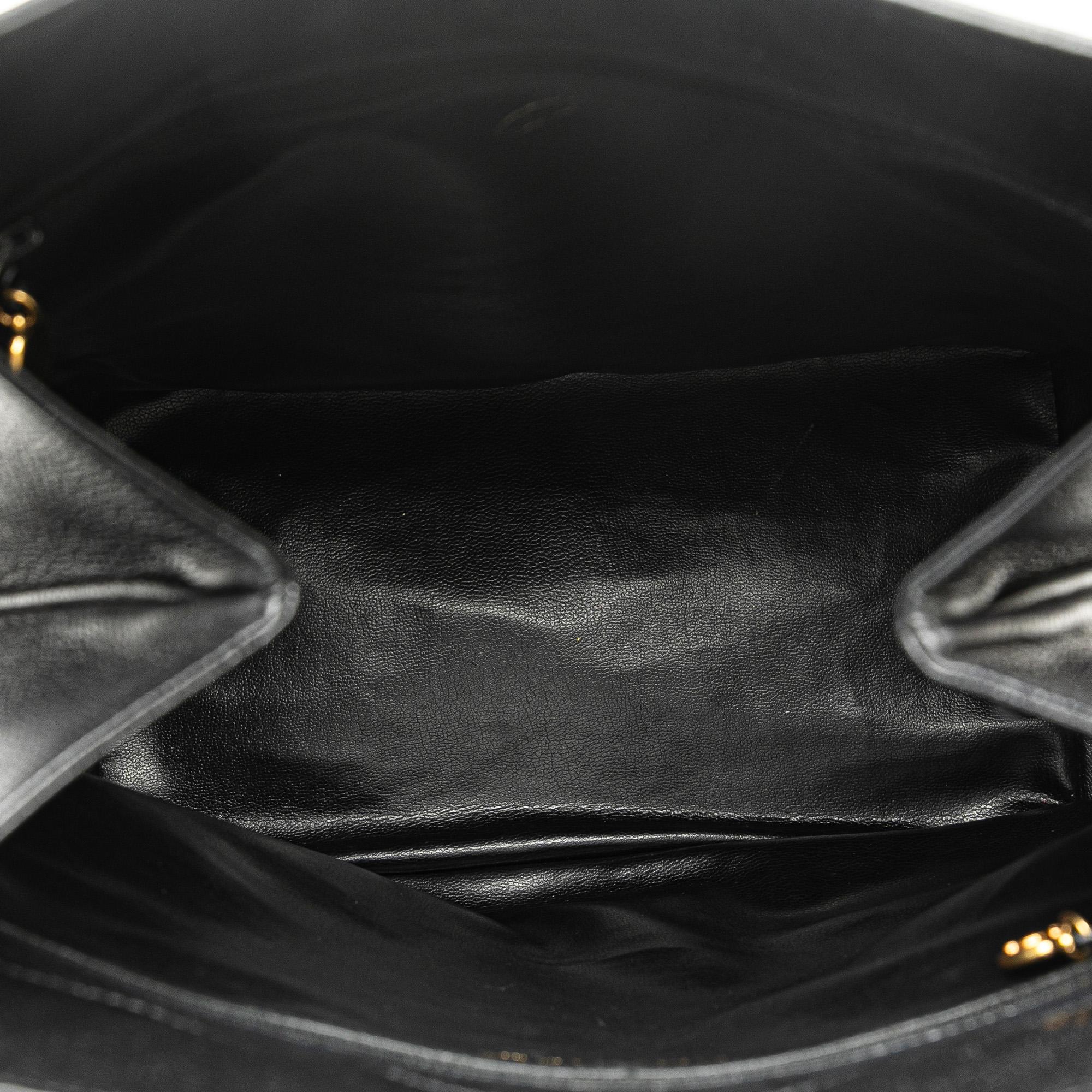 Chanel Triple CC Caviar Bucket