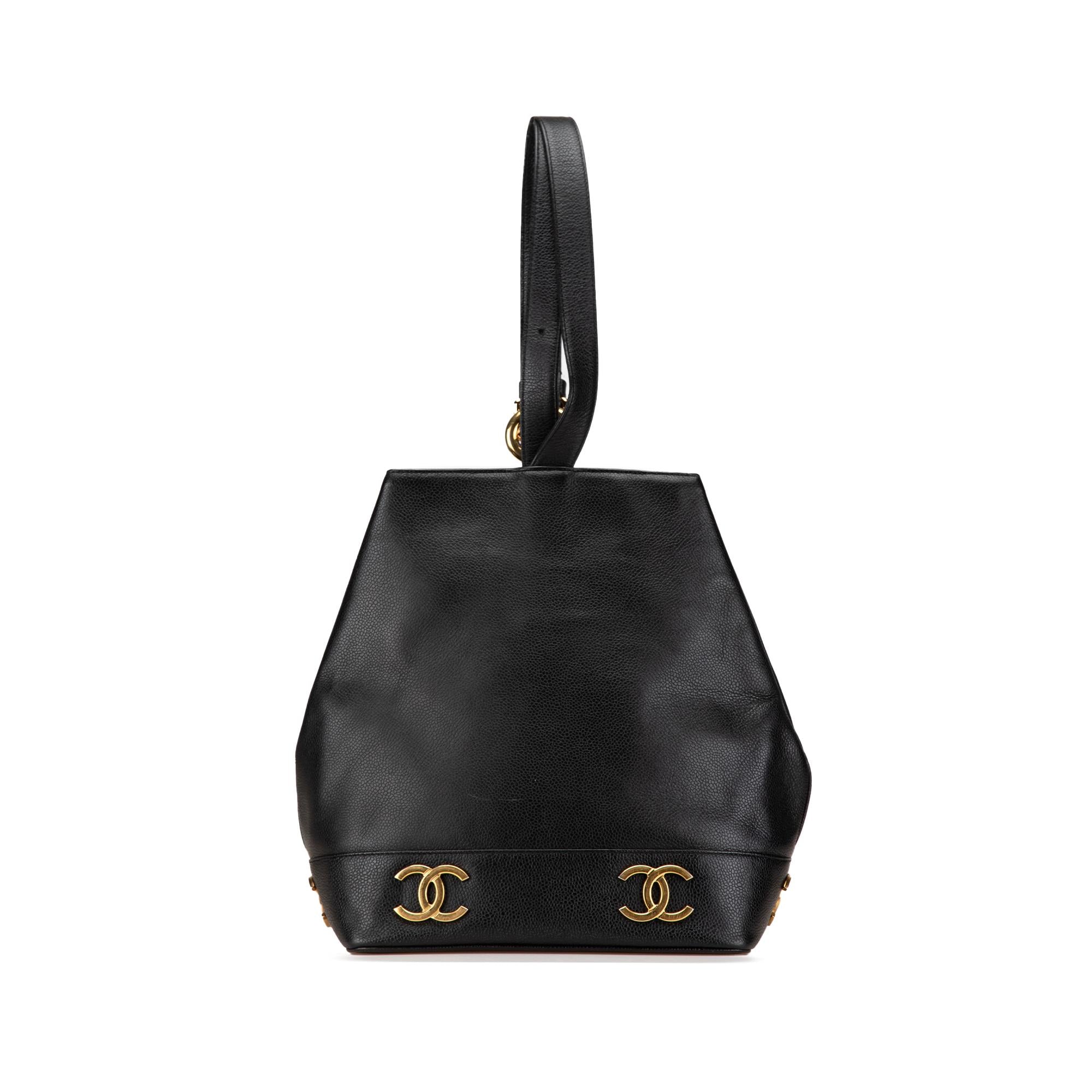 Chanel Triple CC Caviar Bucket