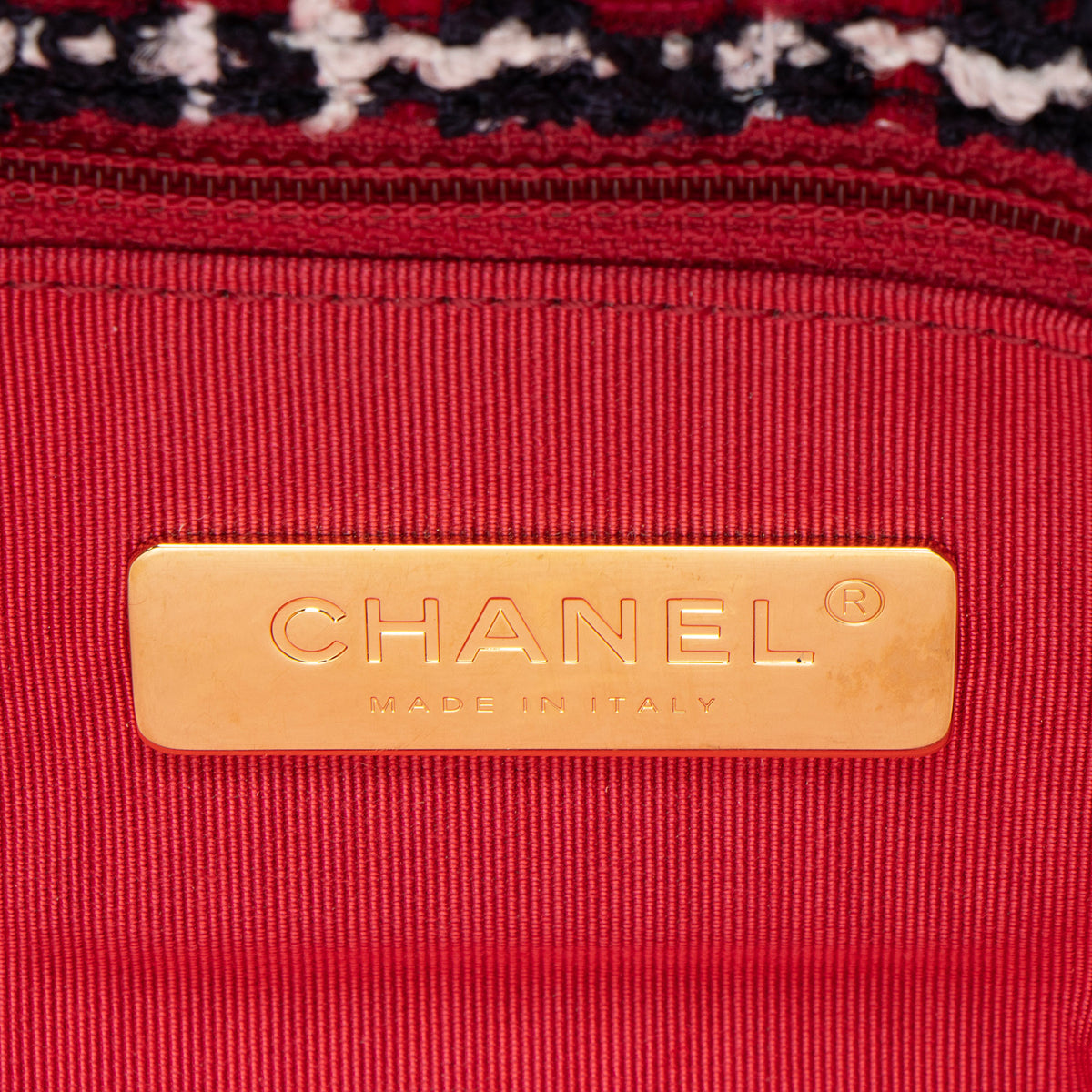 Chanel Tweed 19 Large Flap Shoulder Bag
