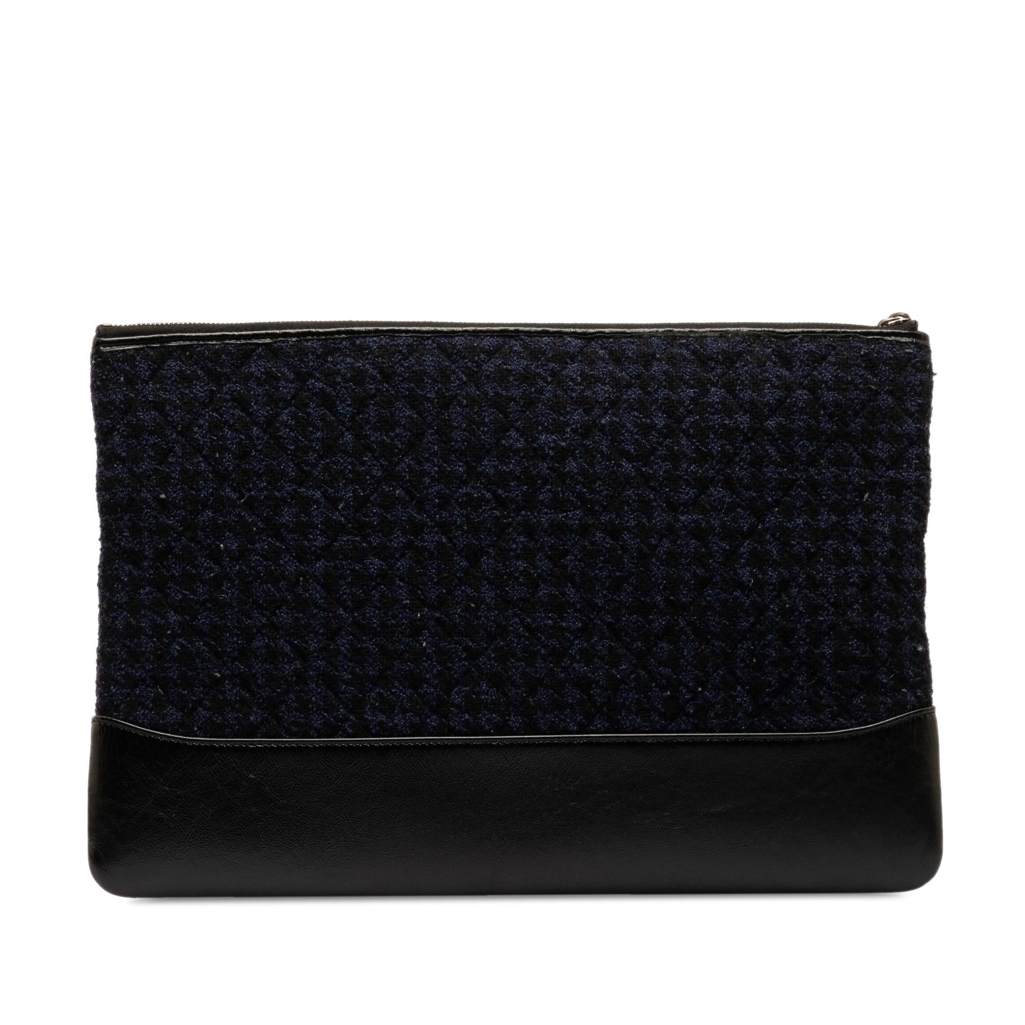Chanel Tweed Gabrielle Clutch Bag (SHG-bga3xd)