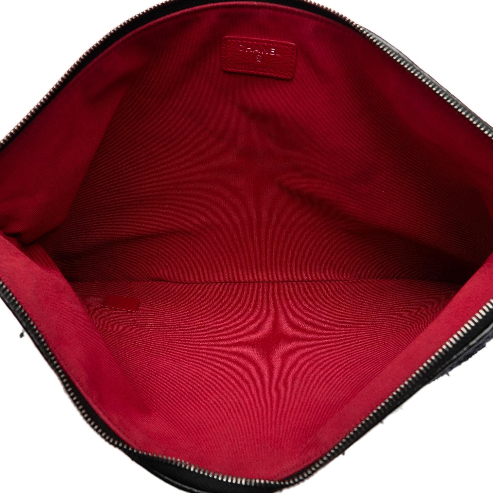 Chanel Tweed Gabrielle Clutch Bag (SHG-bga3xd)