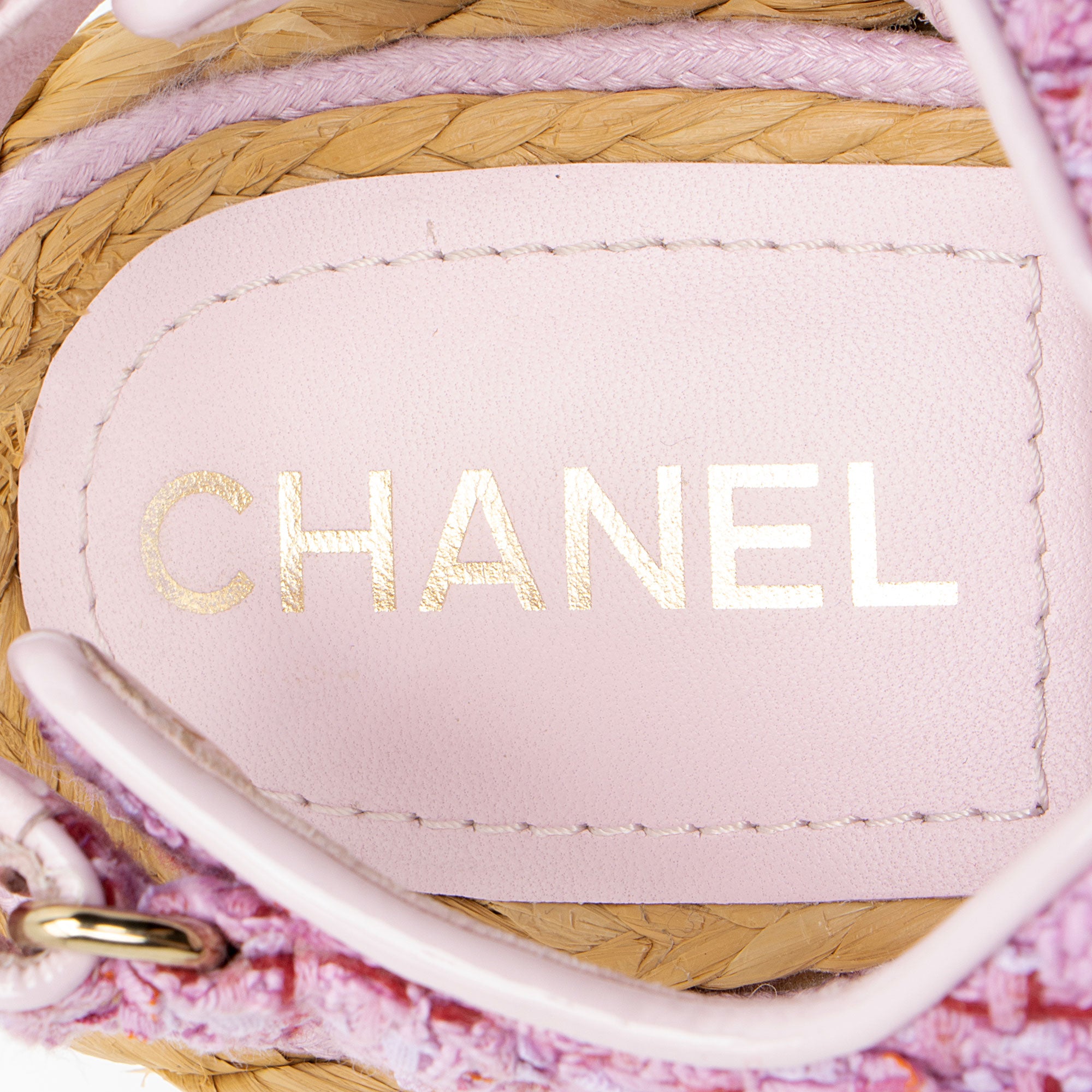 Chanel Tweed Velcro CC Dad Sandals - Size 7 / 37