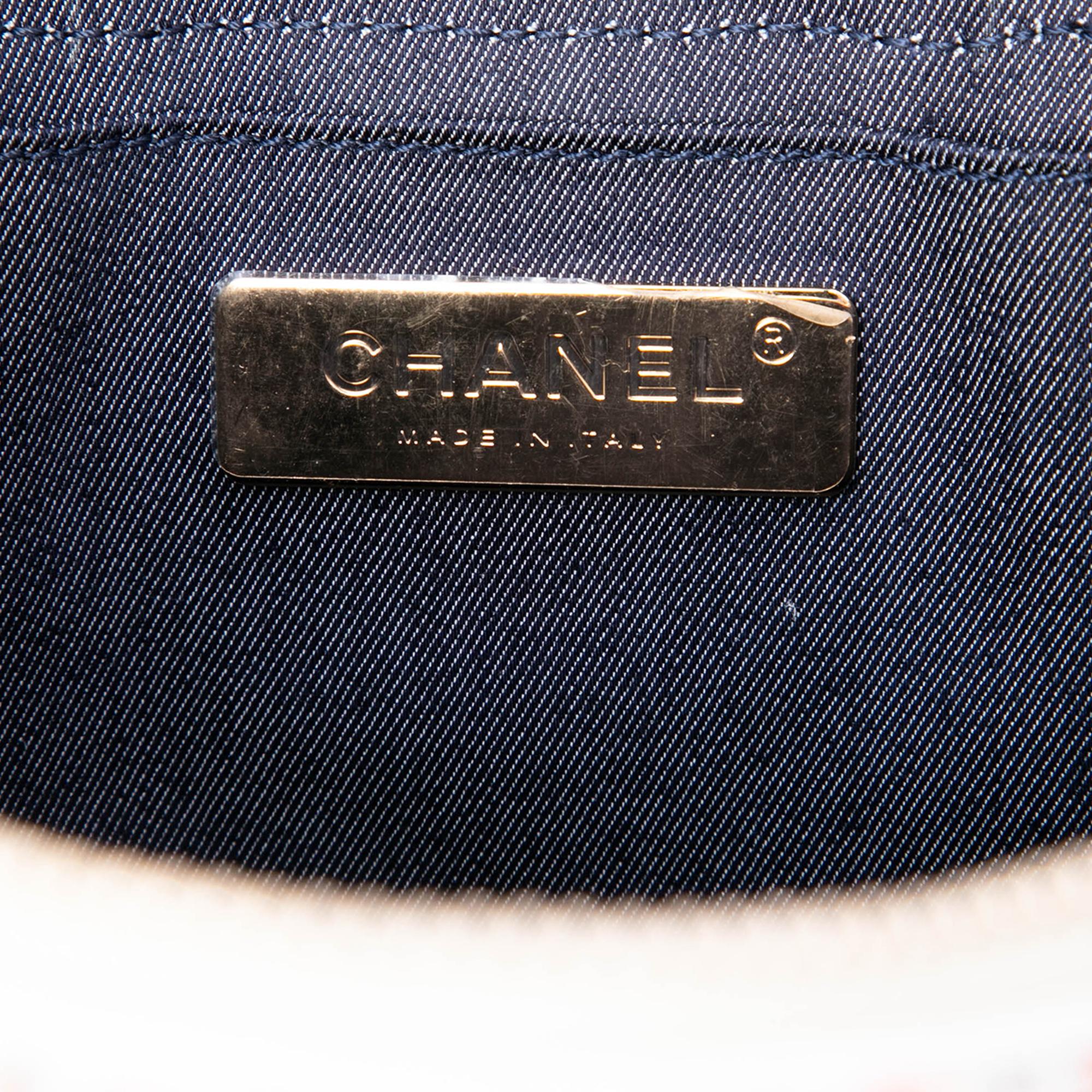 Chanel Tweed and Lambskin Vanity Cosmetic Case