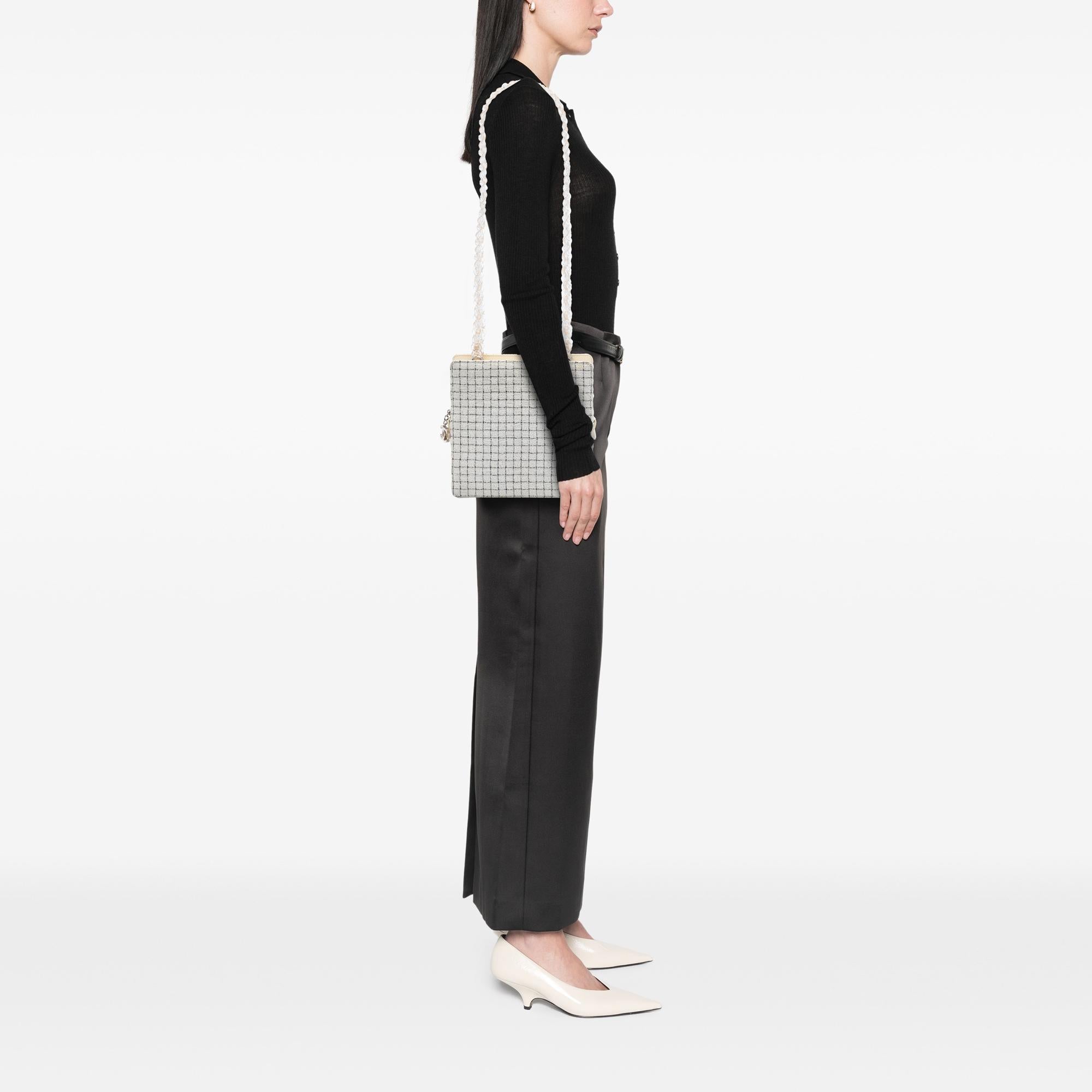 Chanel Tweed and Resin Zipped Shopping Bag