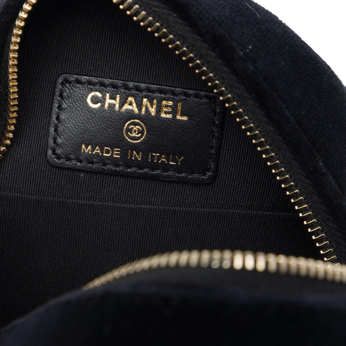 Chanel Velvet Pearl Sequin Round Crossbody