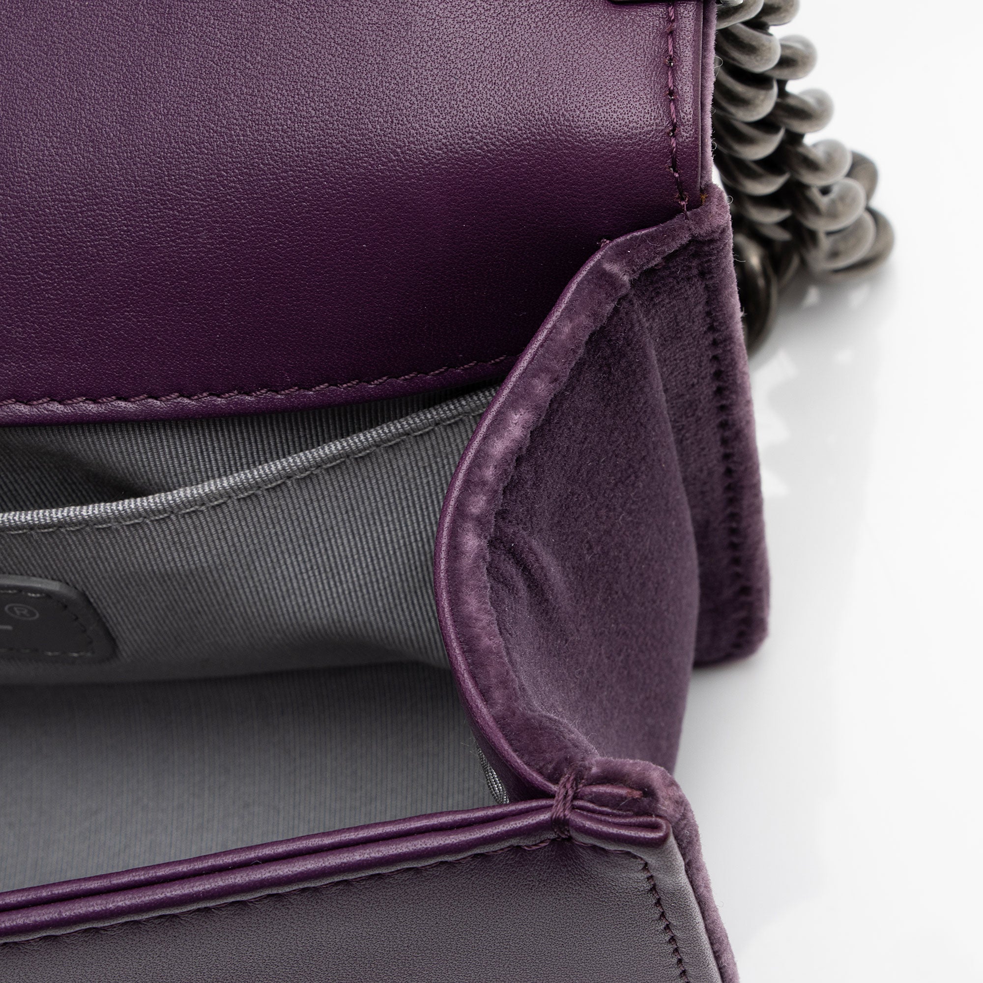 Chanel Velvet Small Boy Bag (SHF-f64Ll3)