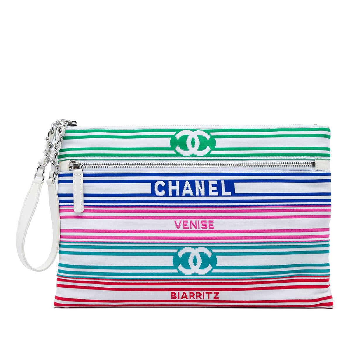 Chanel Venise Biarritz Mixed Fibers Clutch