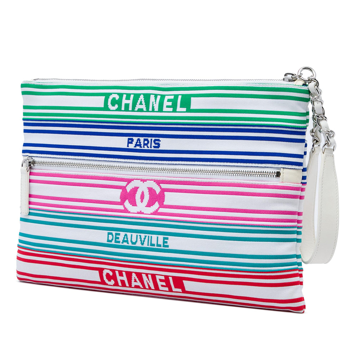 Chanel Venise Biarritz Mixed Fibers Clutch