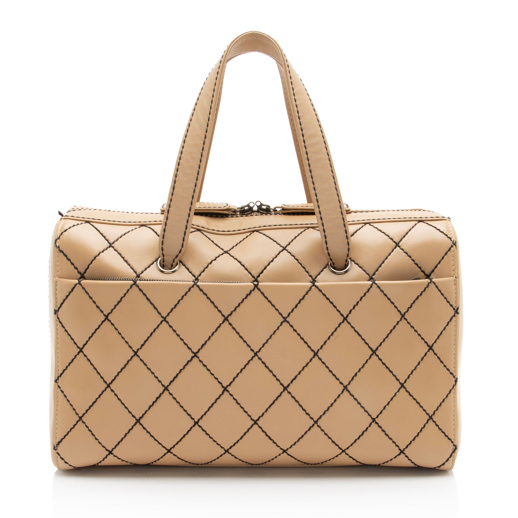 Chanel Vintage Calfskin Wild Stitch Duffle