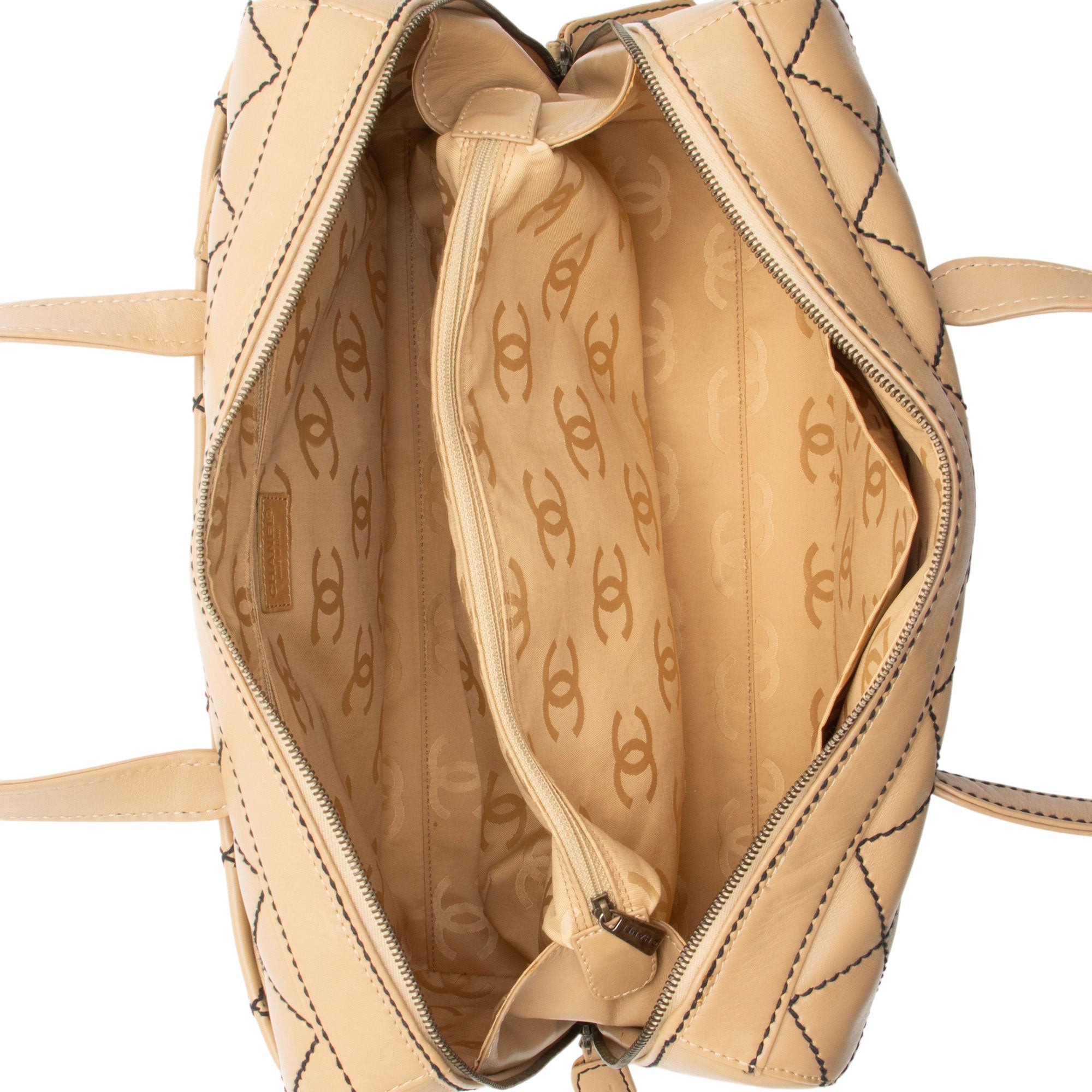 Chanel Vintage Calfskin Wild Stitch Duffle