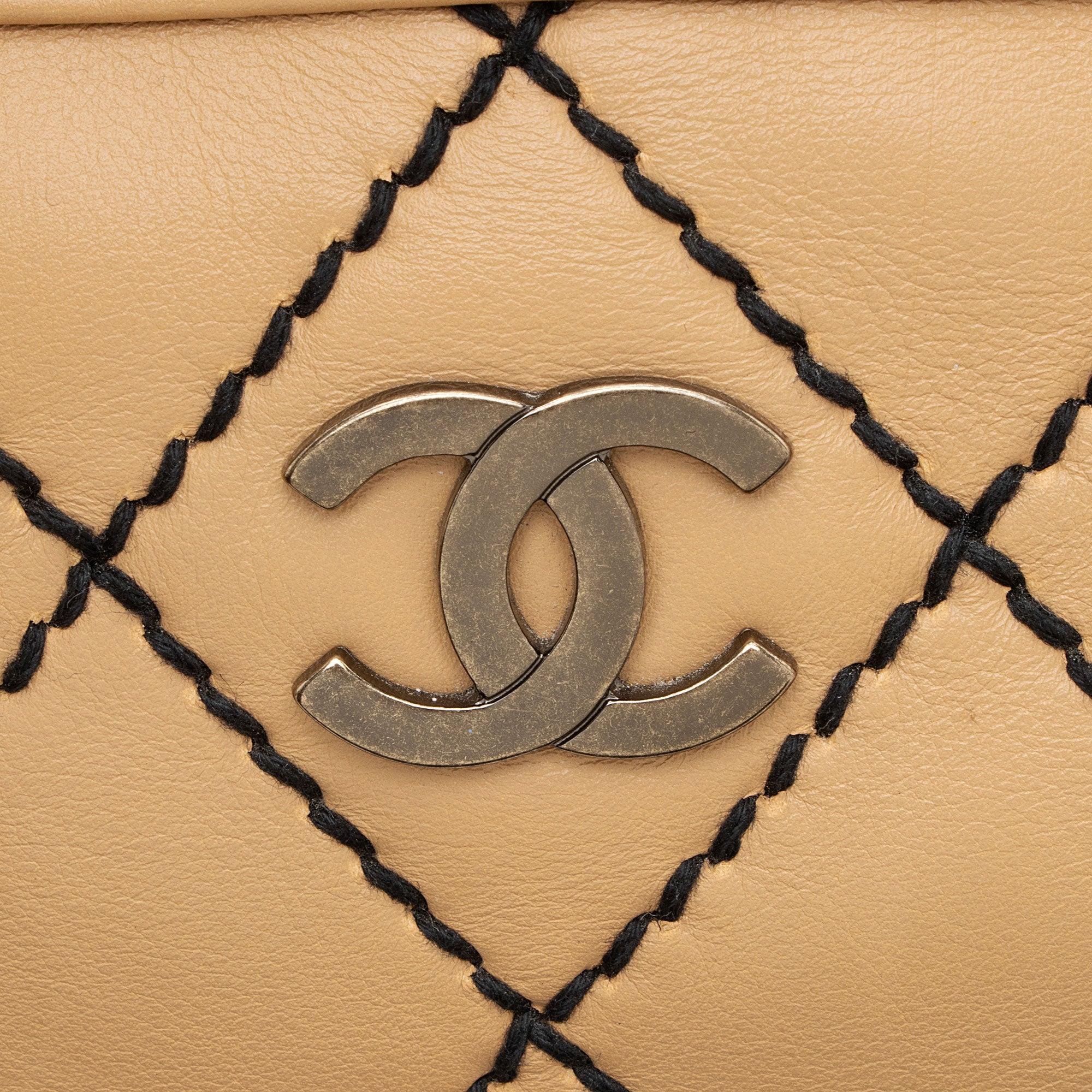 Chanel Vintage Calfskin Wild Stitch Duffle