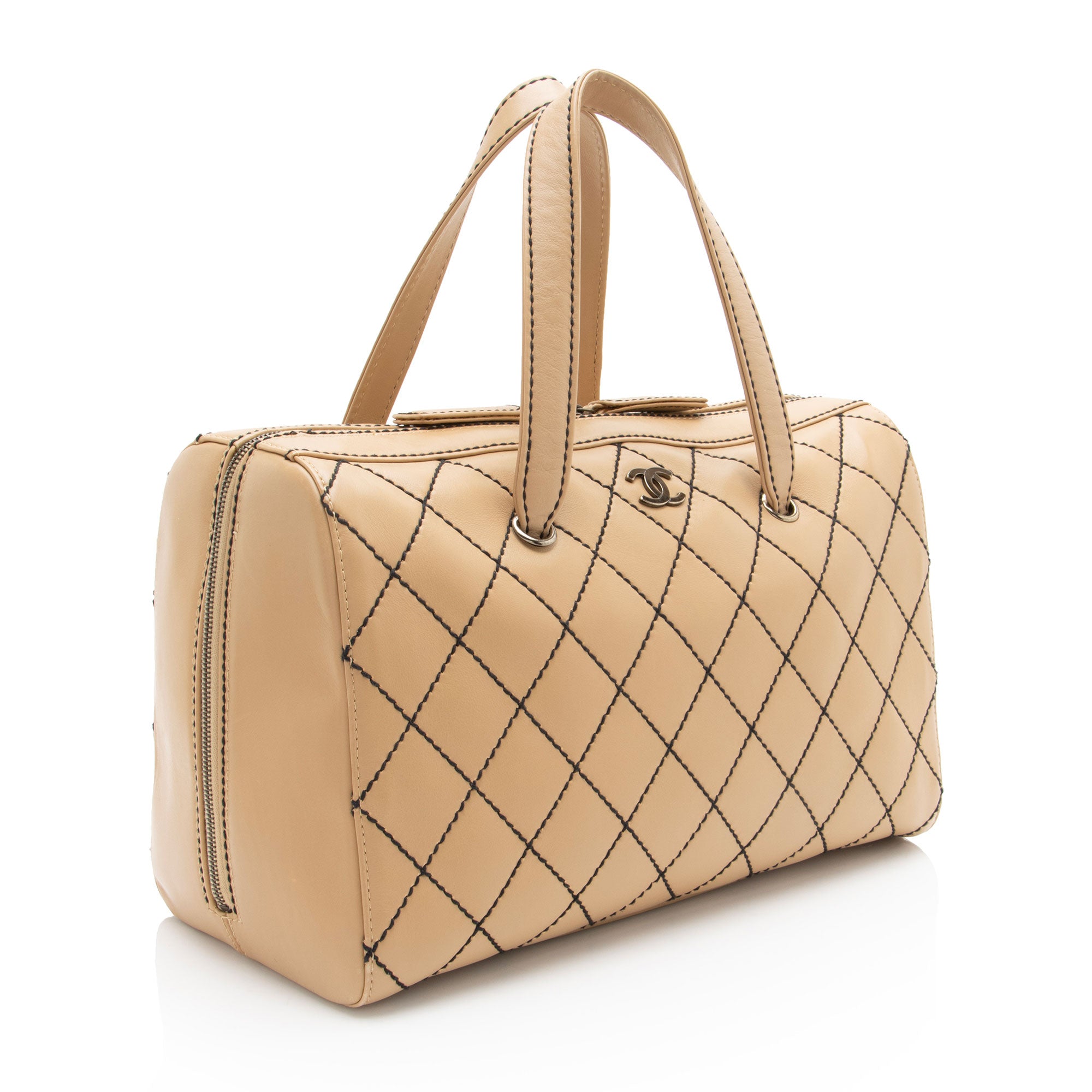 Chanel Vintage Calfskin Wild Stitch Duffle