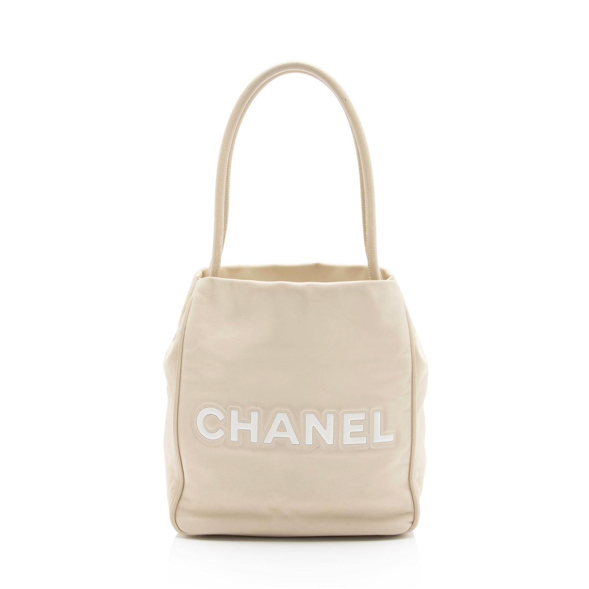 Chanel Vintage Lambskin Camellia Tote