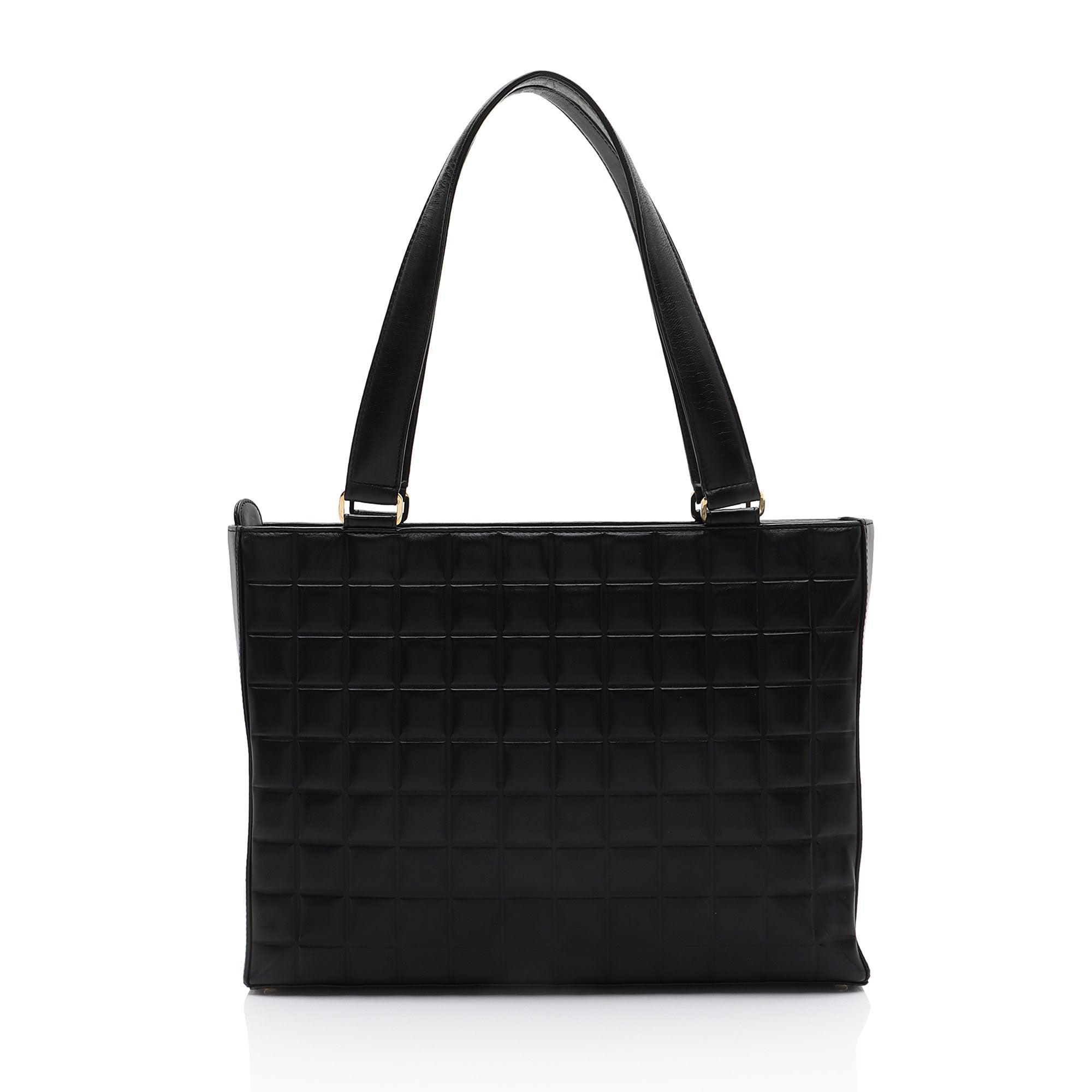Chanel Vintage Lambskin Chocolate Bar Tote