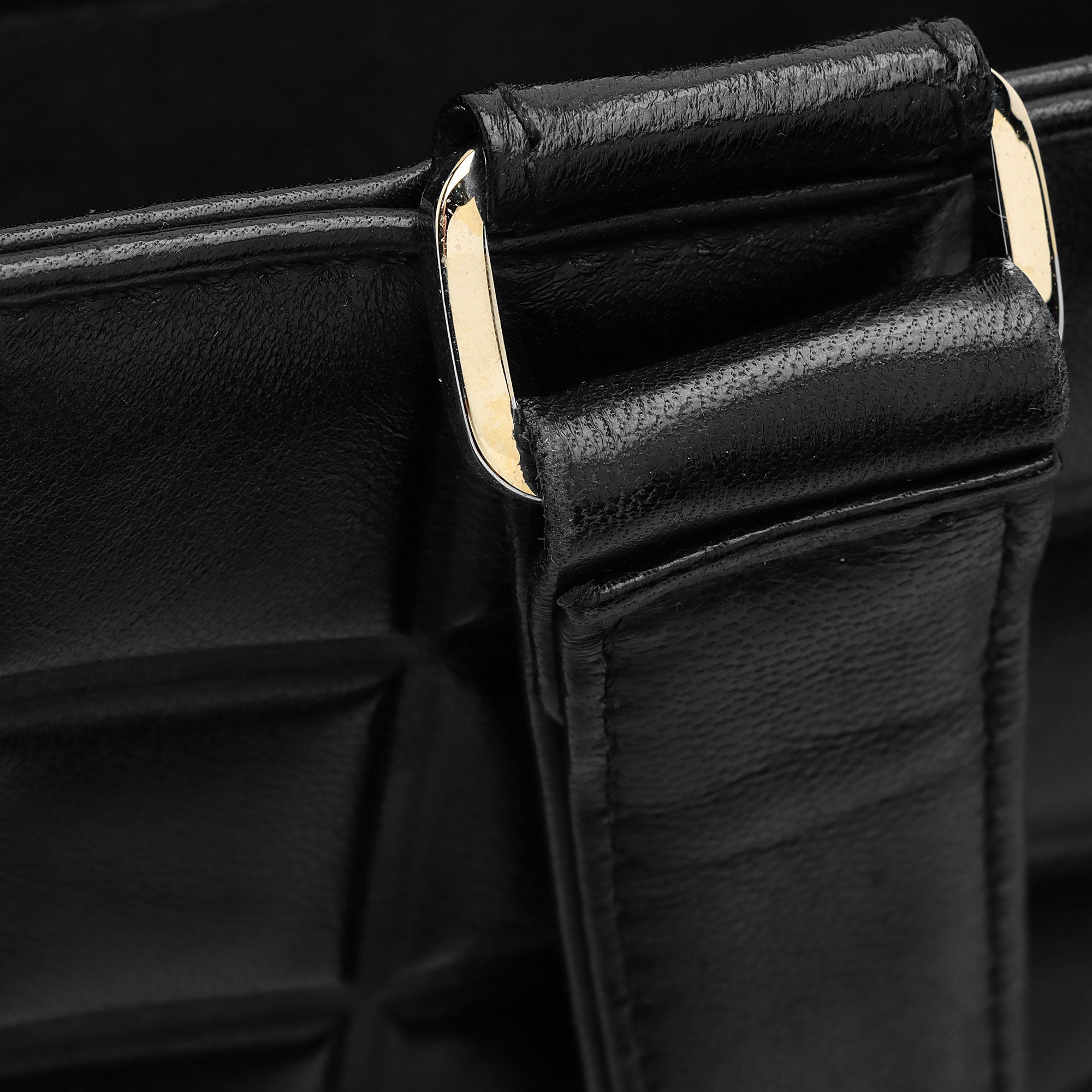 Chanel Vintage Lambskin Chocolate Bar Tote