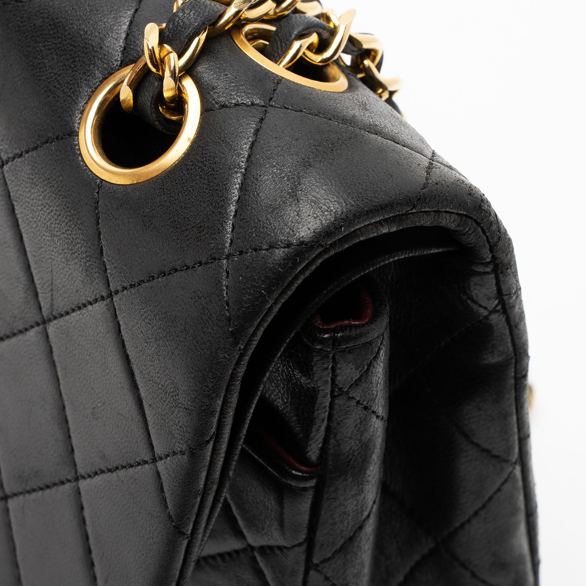 Chanel Vintage Lambskin Classic Medium Double Flap Bag
