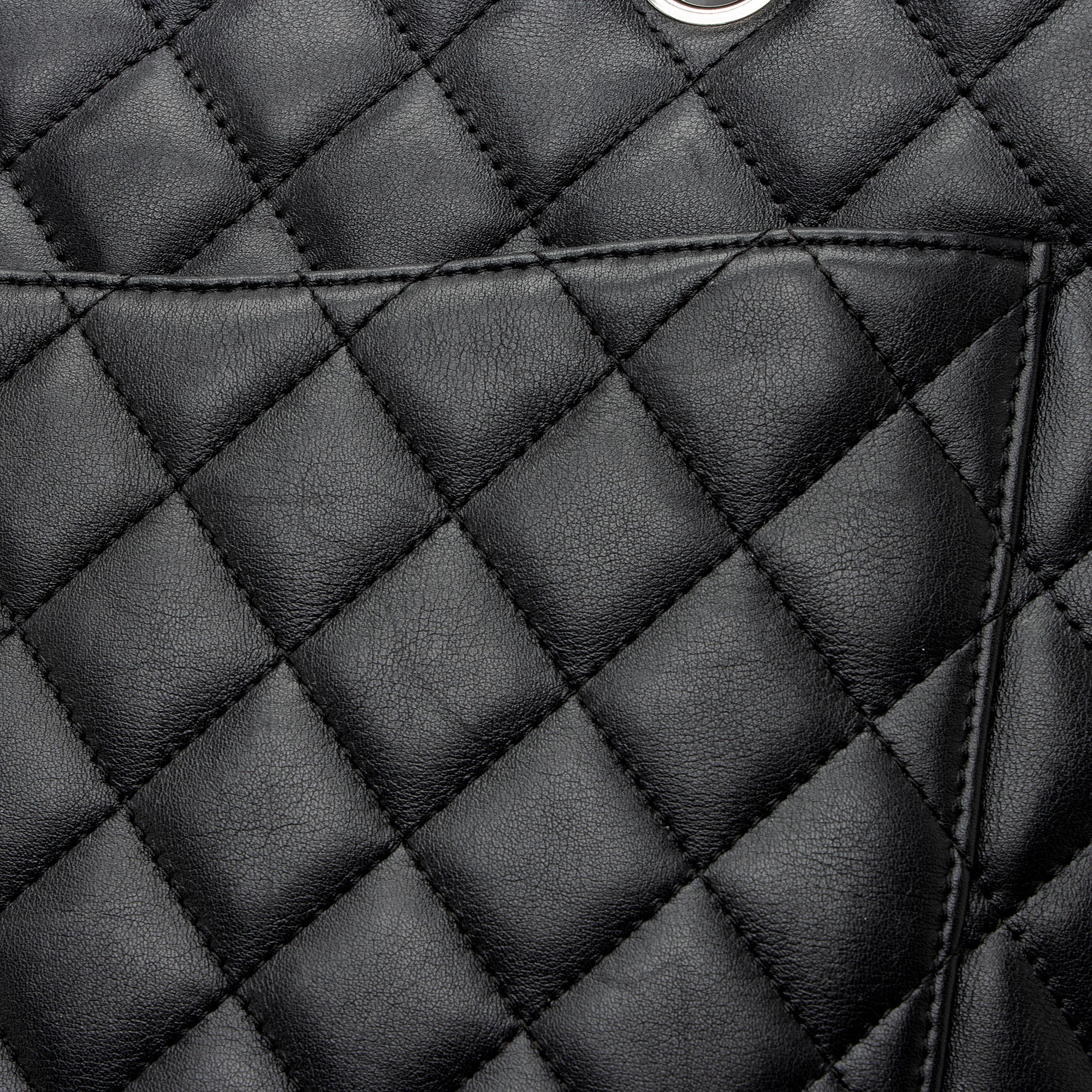 Chanel Vintage Lambskin Ligne Cambon Large Shopping Tote