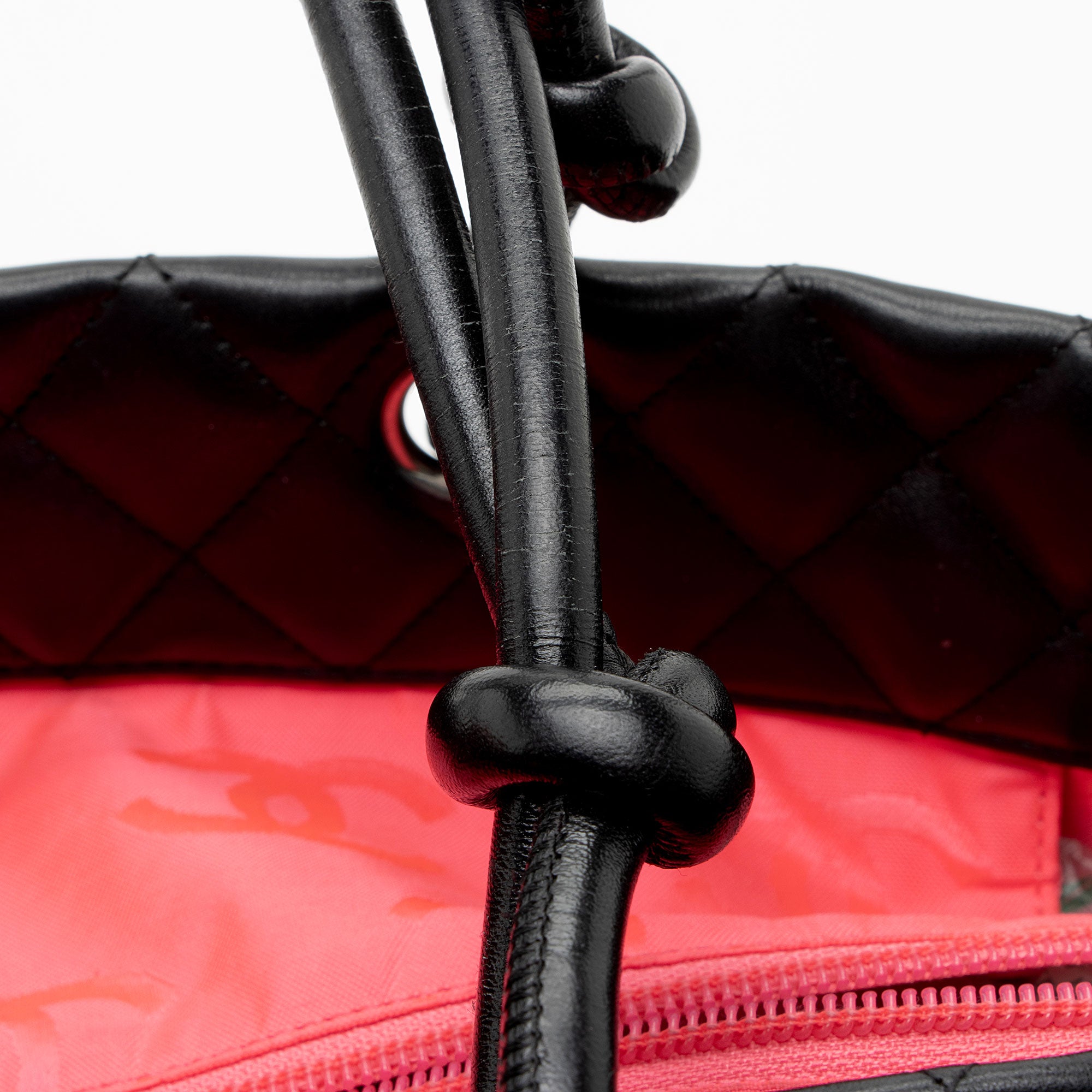 Chanel Vintage Lambskin Ligne Cambon Large Shopping Tote