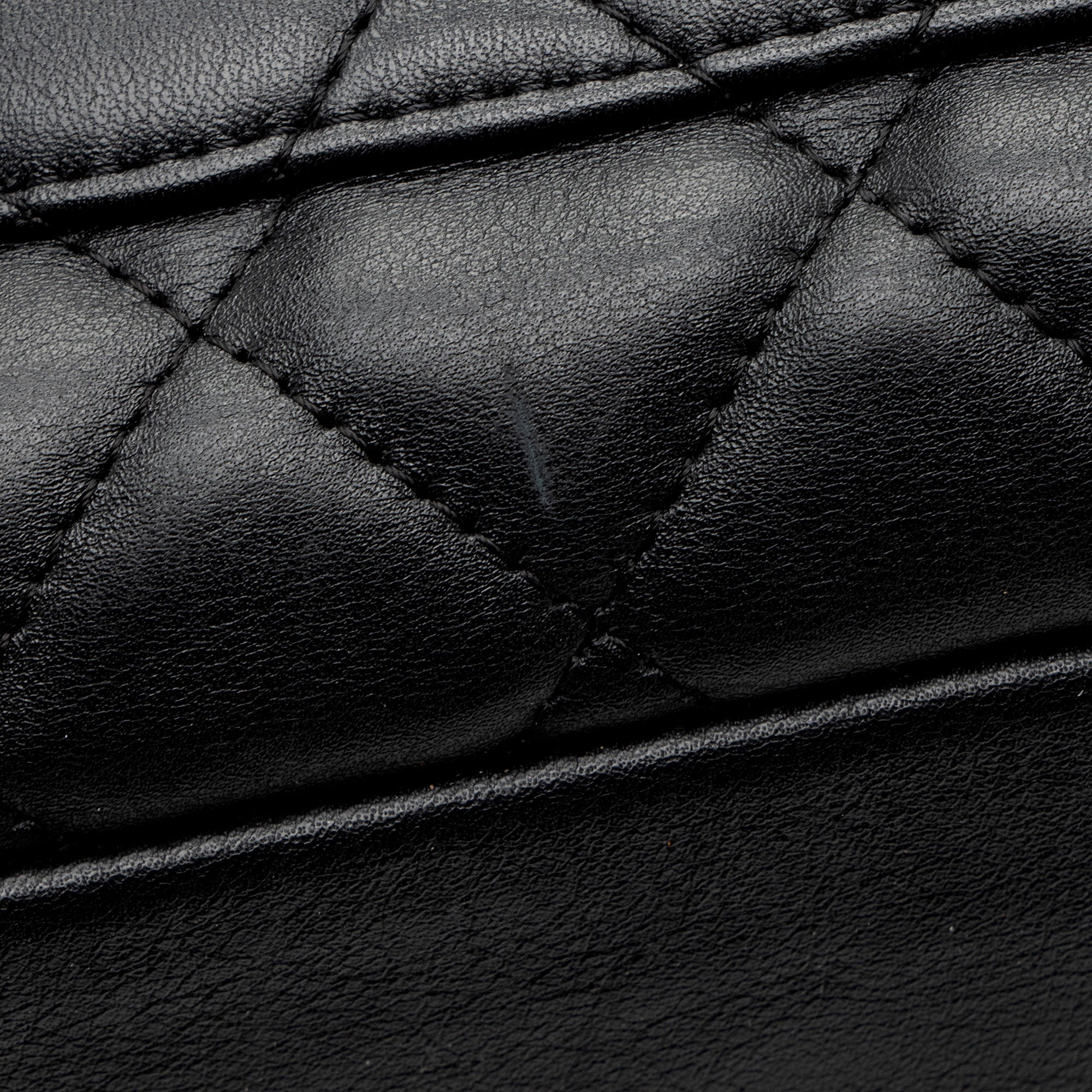 Chanel Vintage Lambskin Ligne Cambon Large Shopping Tote