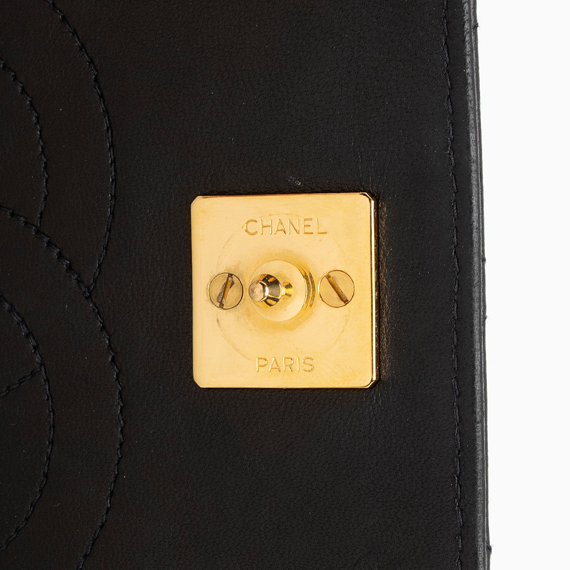 Chanel Vintage Lambskin CC Snap Flap Bag (SHF-pczMK0)