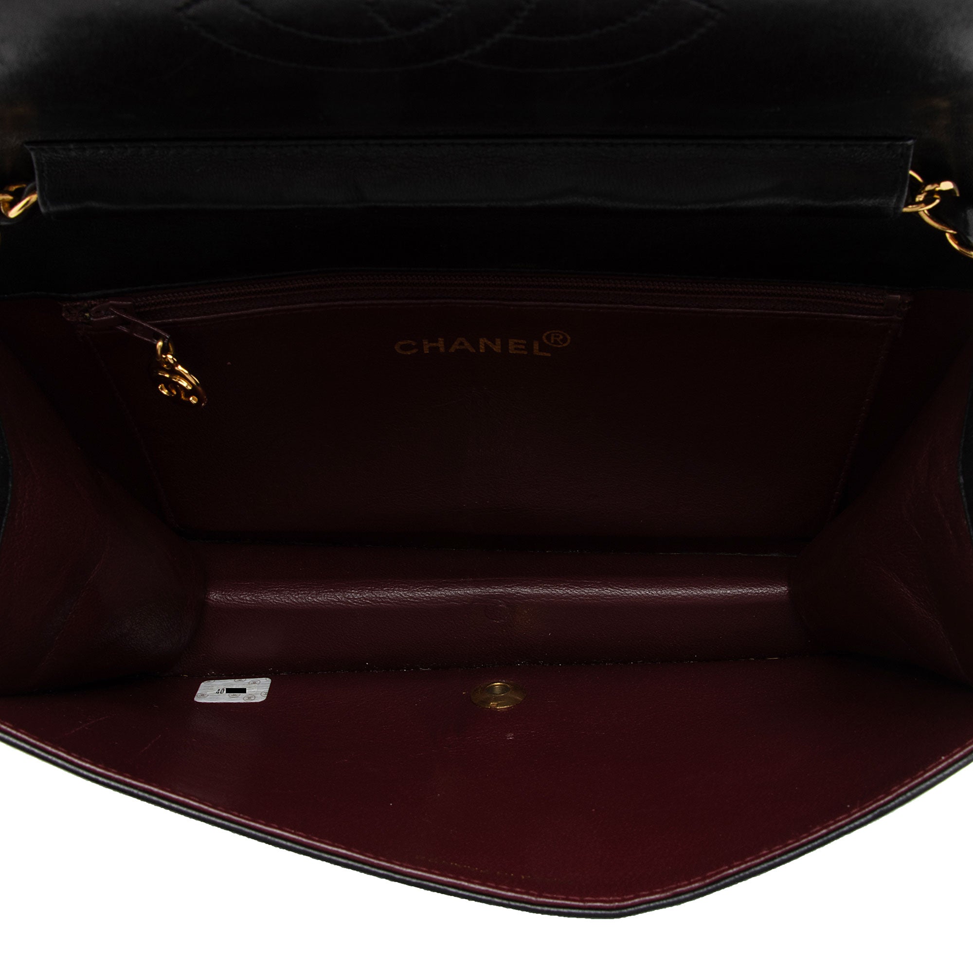 Chanel Vintage Lambskin CC Snap Flap Bag (SHF-pczMK0)